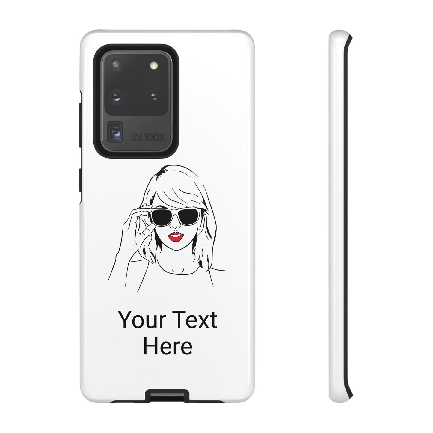 TAYLOR with RED LIPS - OLDER Model Phone Cases (CAN PERSONALIZE) - Tammy & Friends Travel