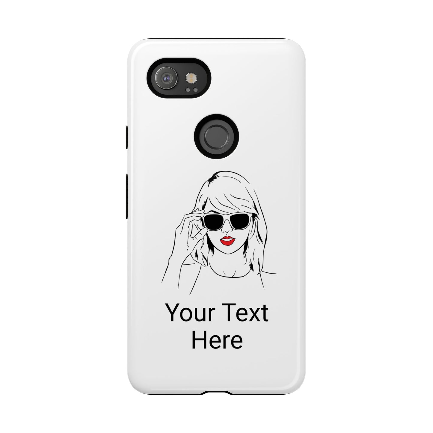 TAYLOR with RED LIPS - OLDER Model Phone Cases (CAN PERSONALIZE) - Tammy & Friends Travel