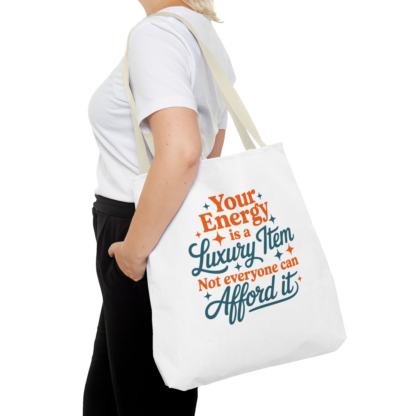 TAYLOR YOUR ENERGY IS A LUXURY - Tote Bag (NOT PERSONALIZED) - Tammy & Friends Travel