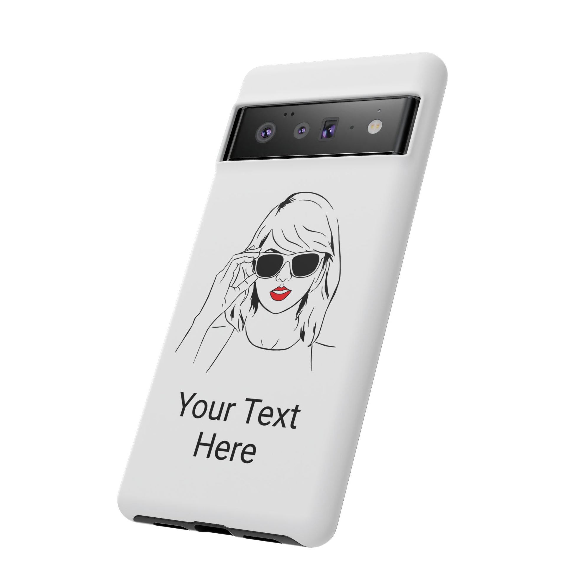 TAYLOR with RED LIPS - OLDER Model Phone Cases (CAN PERSONALIZE) - Tammy & Friends Travel