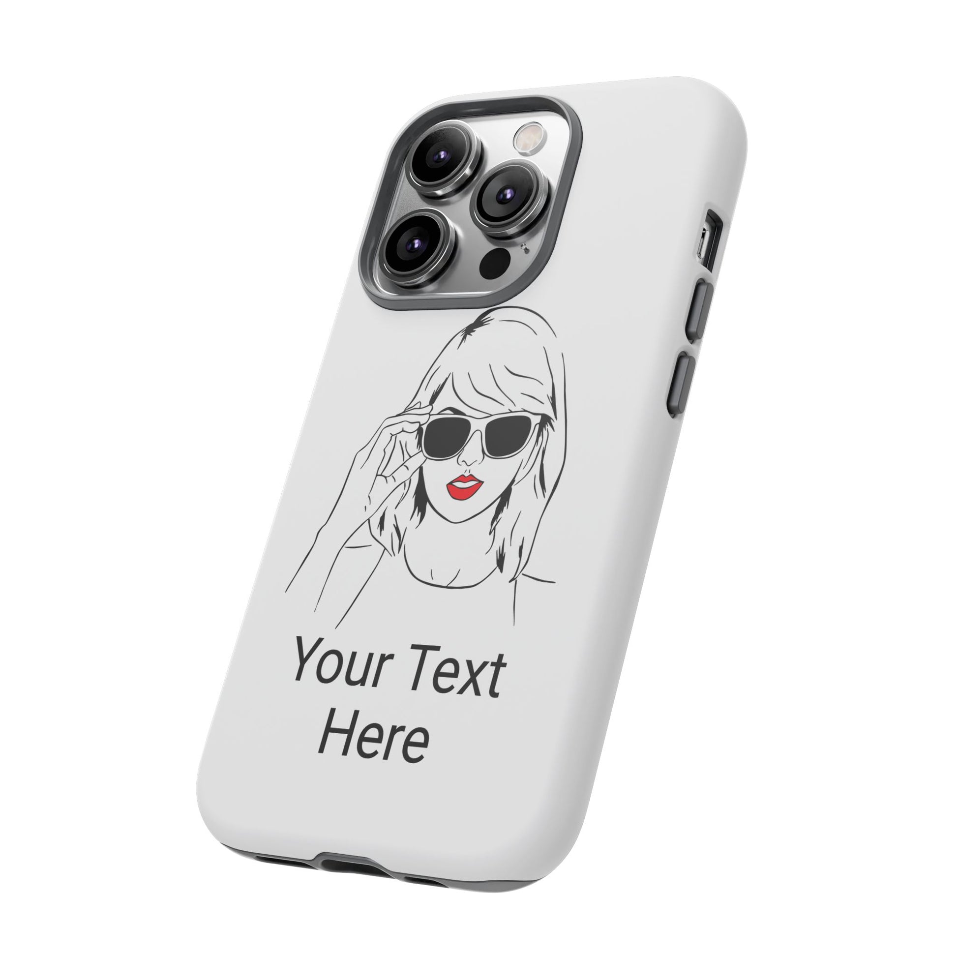 TAYLOR with RED LIPS - NEWER Phone Cases (CAN PERSONALIZE) - Tammy & Friends Travel
