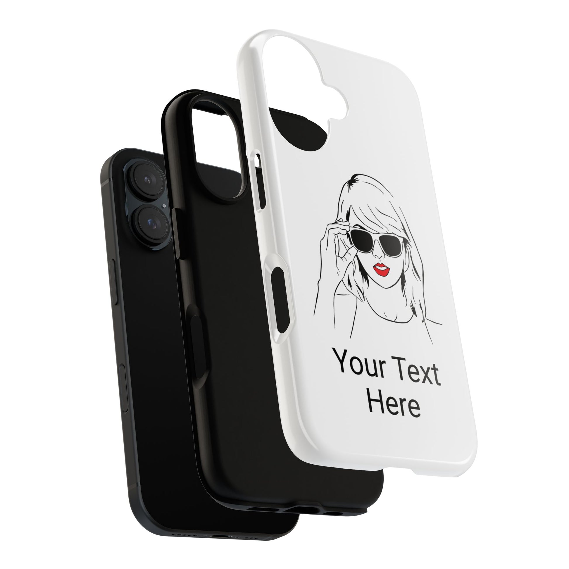 TAYLOR with RED LIPS - NEWER Phone Cases (CAN PERSONALIZE) - Tammy & Friends Travel