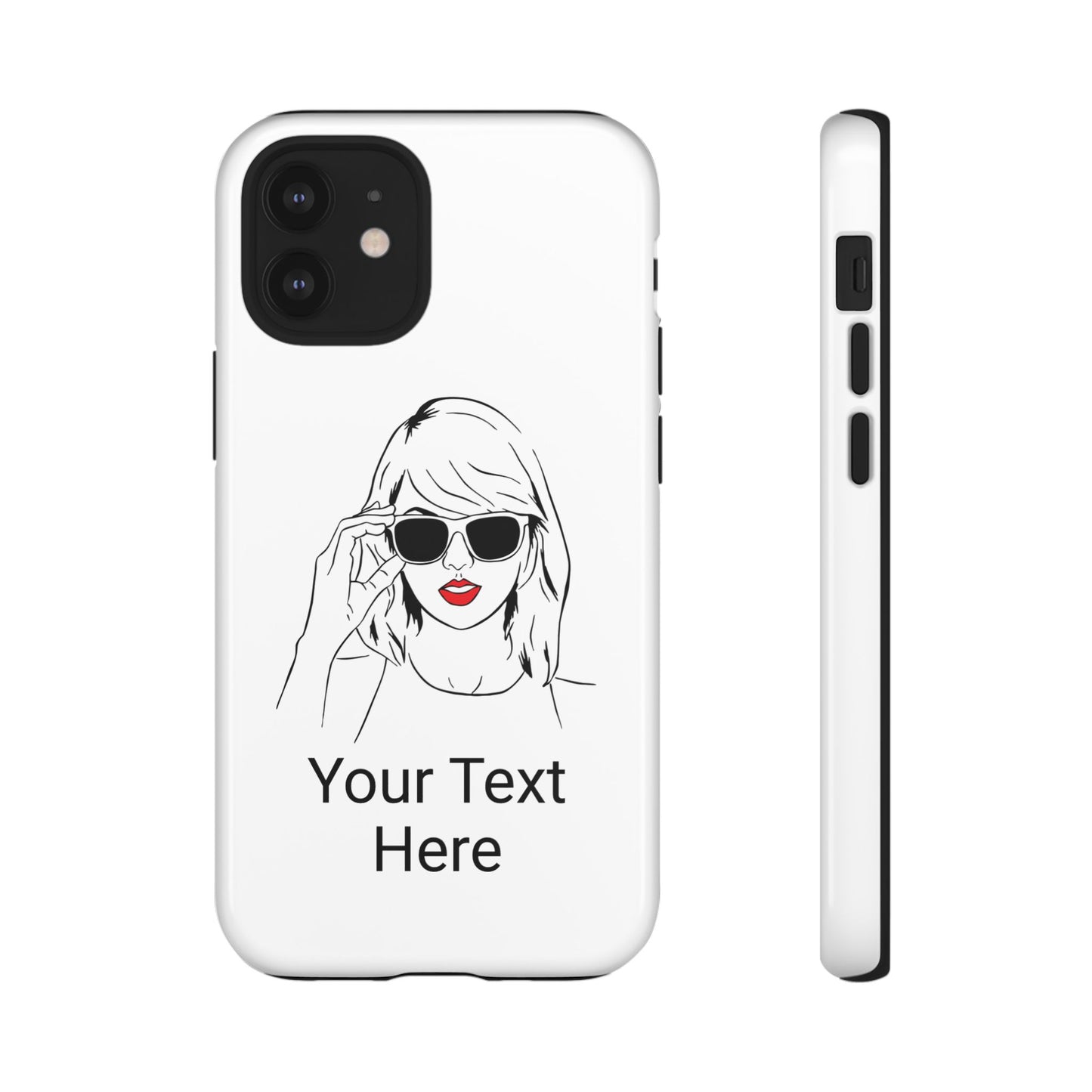 TAYLOR with RED LIPS - NEWER Phone Cases (CAN PERSONALIZE) - Tammy & Friends Travel