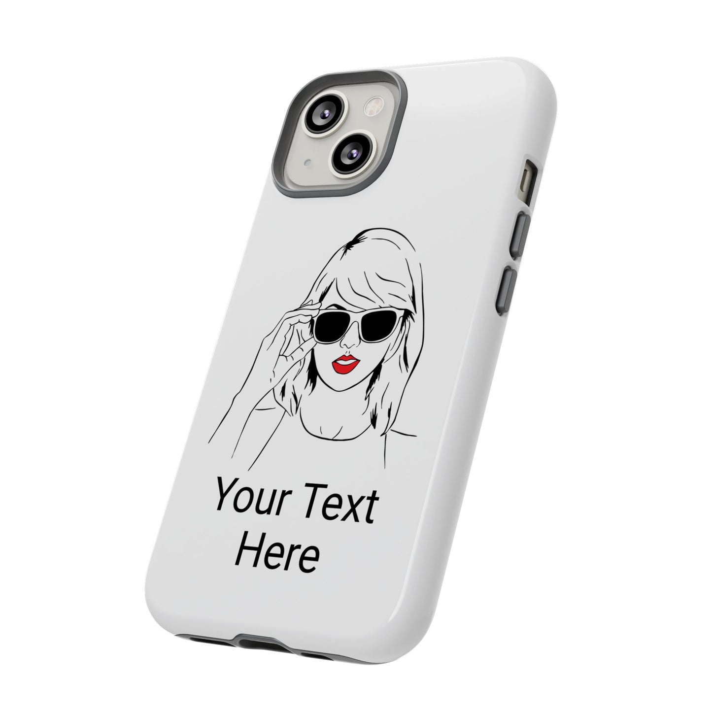 TAYLOR with RED LIPS - NEWER Phone Cases (CAN PERSONALIZE) - Tammy & Friends Travel