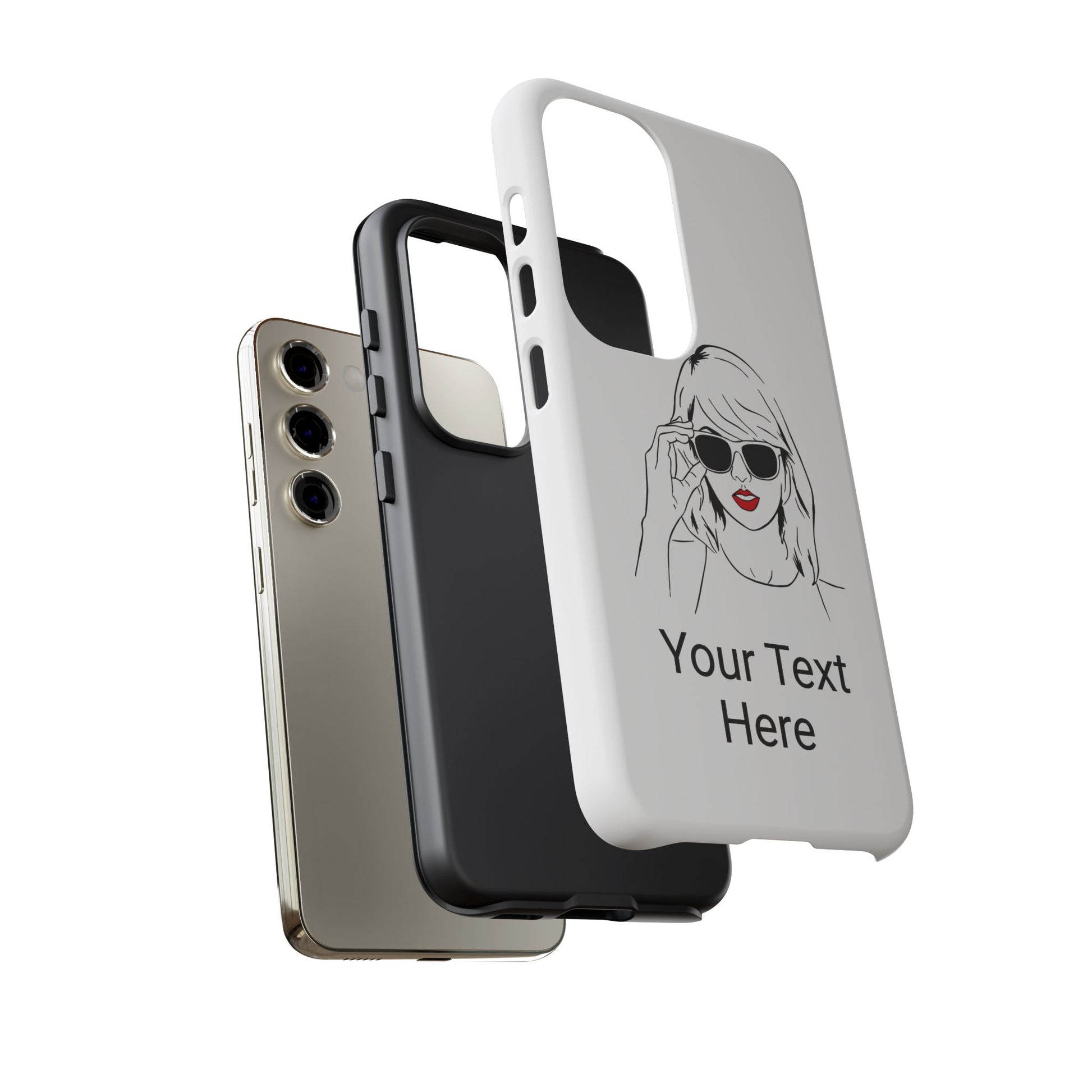 TAYLOR with RED LIPS - OLDER Model Phone Cases (CAN PERSONALIZE) - Tammy & Friends Travel
