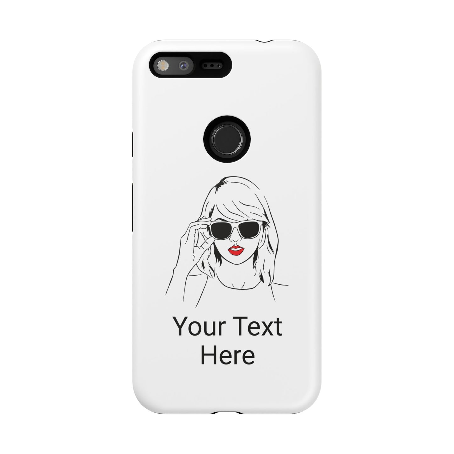 TAYLOR with RED LIPS - OLDER Model Phone Cases (CAN PERSONALIZE) - Tammy & Friends Travel