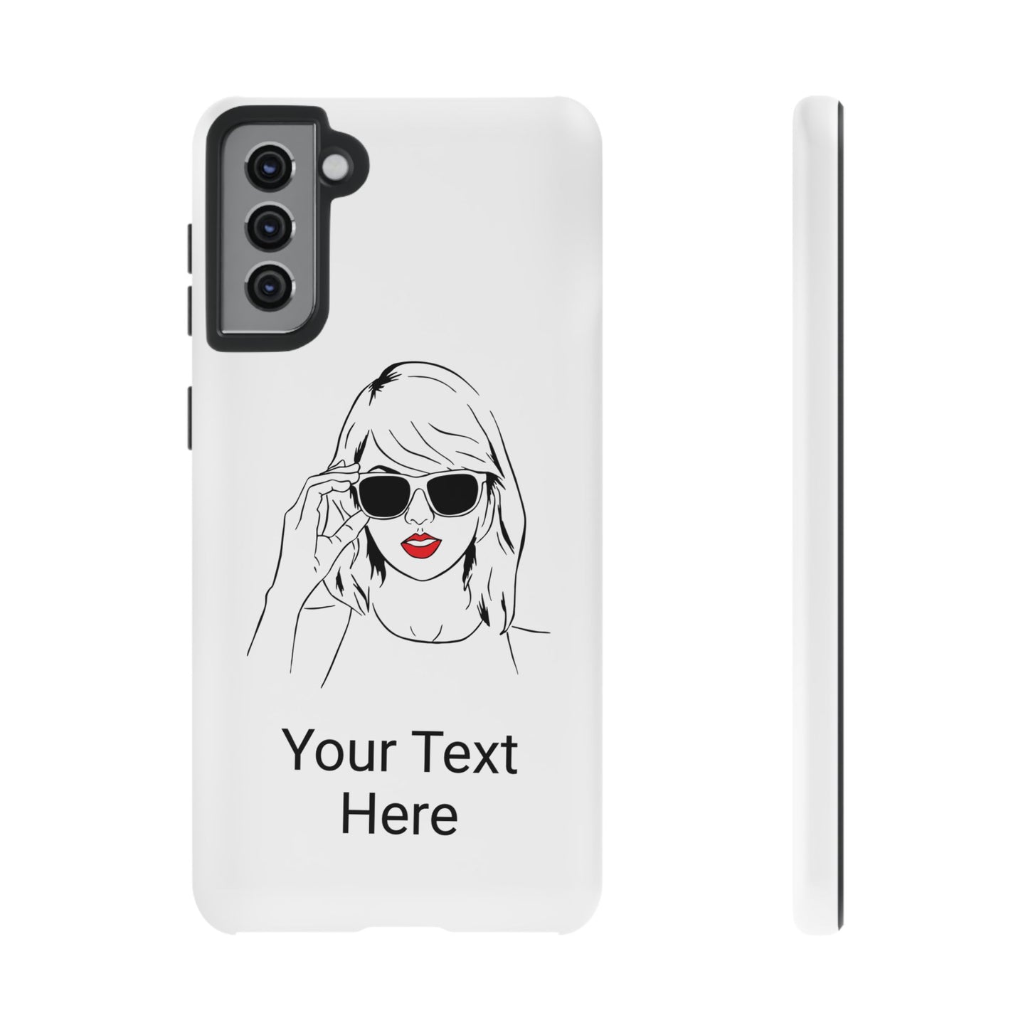 TAYLOR with RED LIPS - OLDER Model Phone Cases (CAN PERSONALIZE) - Tammy & Friends Travel