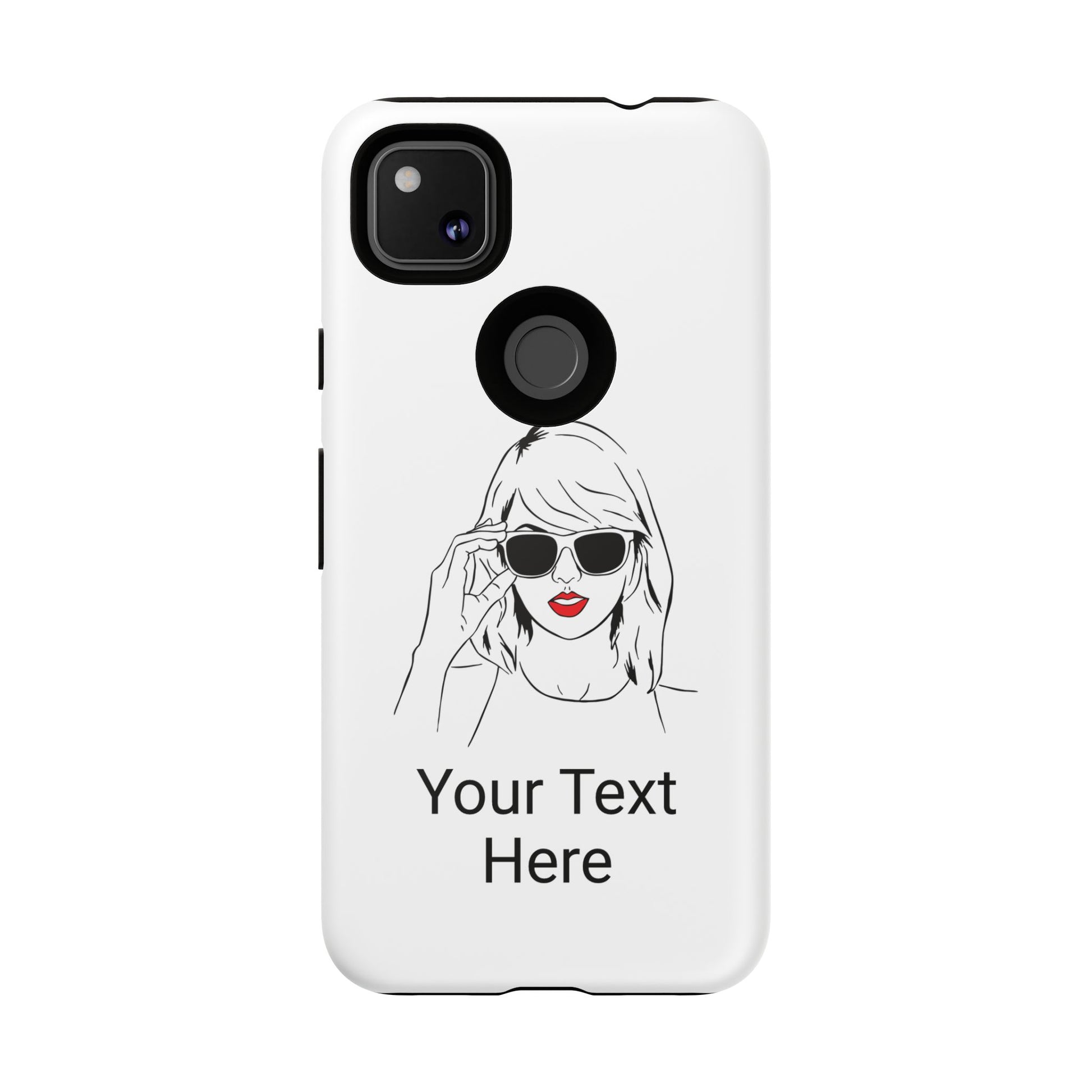 TAYLOR with RED LIPS - OLDER Model Phone Cases (CAN PERSONALIZE) - Tammy & Friends Travel