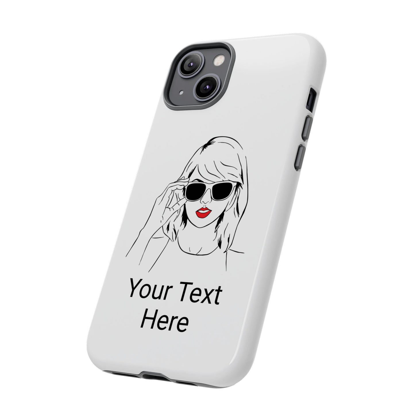 TAYLOR with RED LIPS - NEWER Phone Cases (CAN PERSONALIZE) - Tammy & Friends Travel