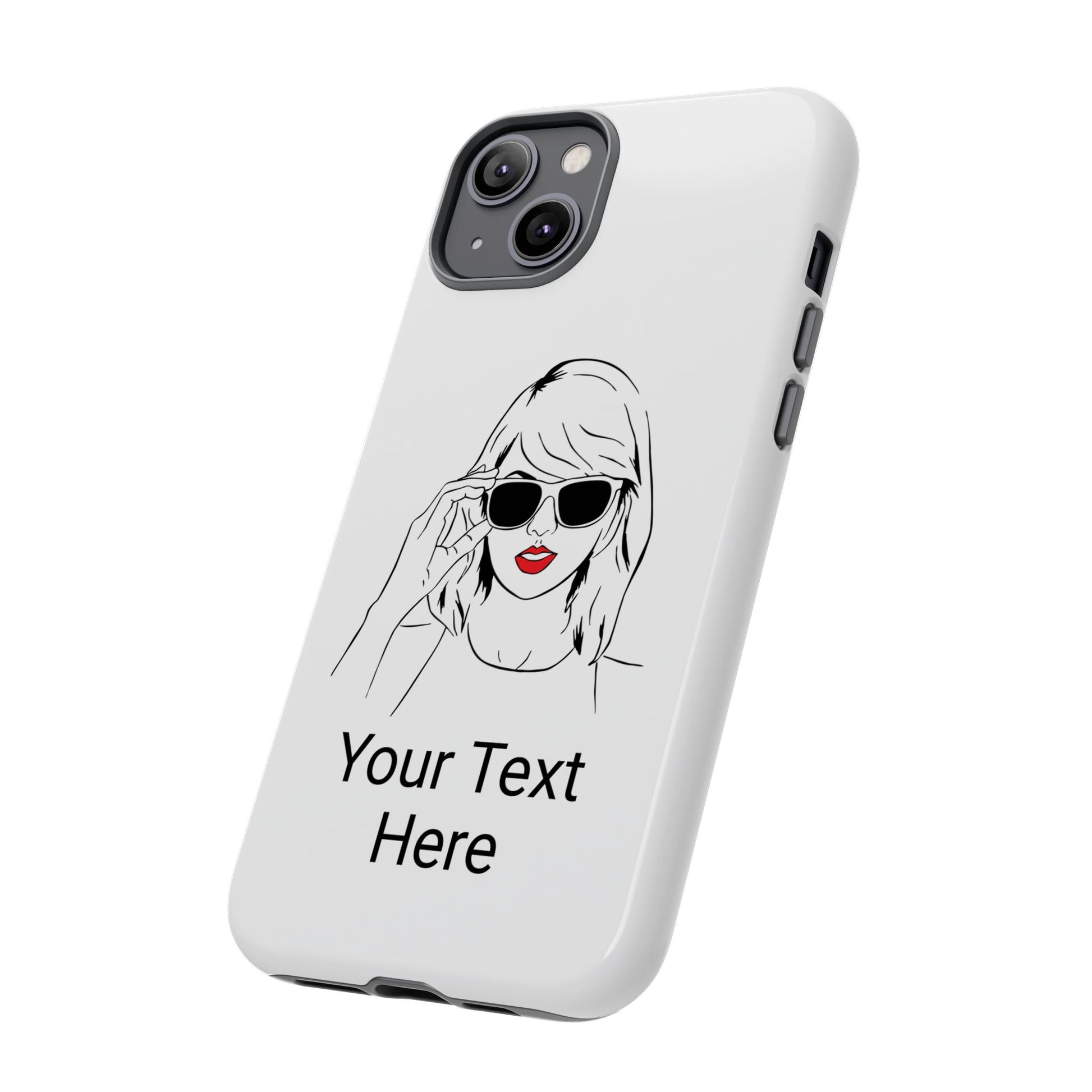 TAYLOR with RED LIPS - NEWER Phone Cases (CAN PERSONALIZE) - Tammy & Friends Travel