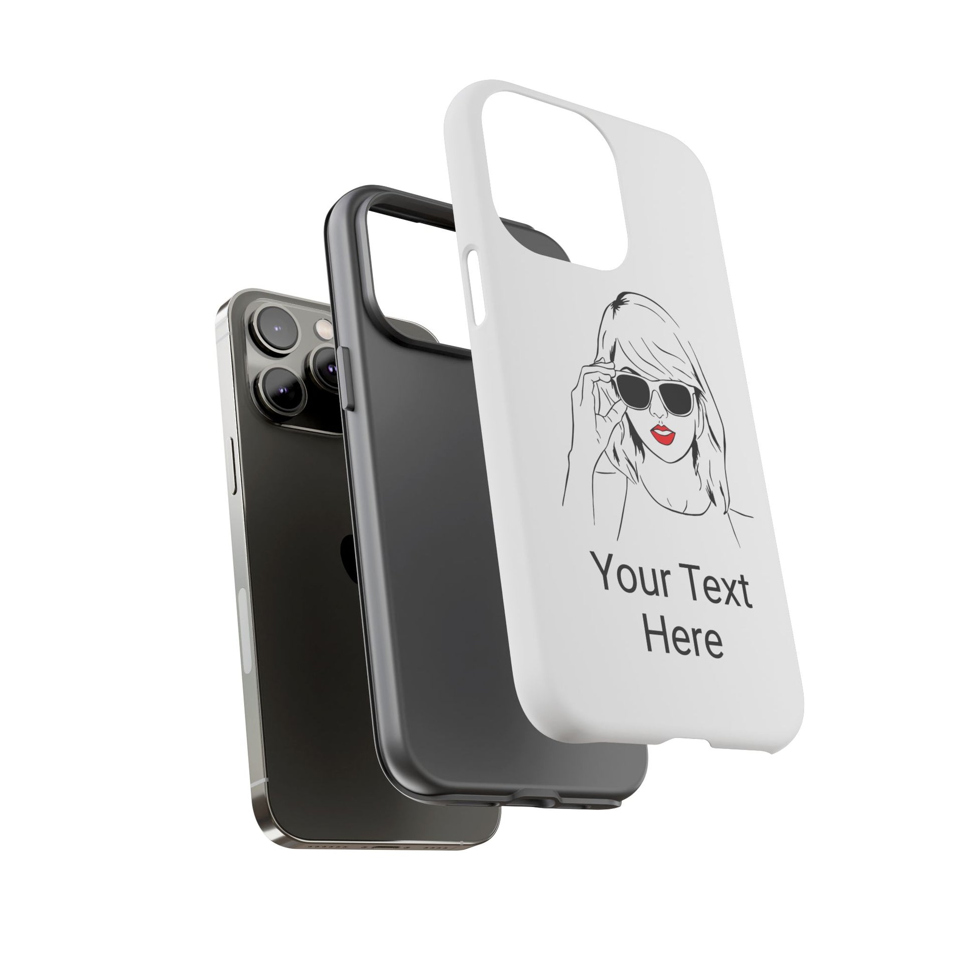 TAYLOR with RED LIPS - NEWER Phone Cases (CAN PERSONALIZE) - Tammy & Friends Travel