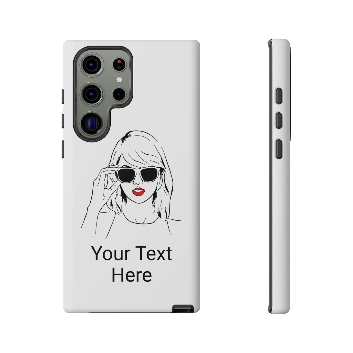 TAYLOR with RED LIPS - NEWER Phone Cases (CAN PERSONALIZE) - Tammy & Friends Travel