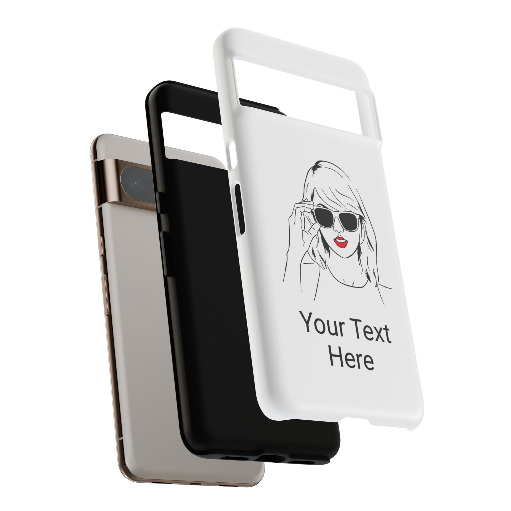 TAYLOR with RED LIPS - NEWER Phone Cases (CAN PERSONALIZE) - Tammy & Friends Travel