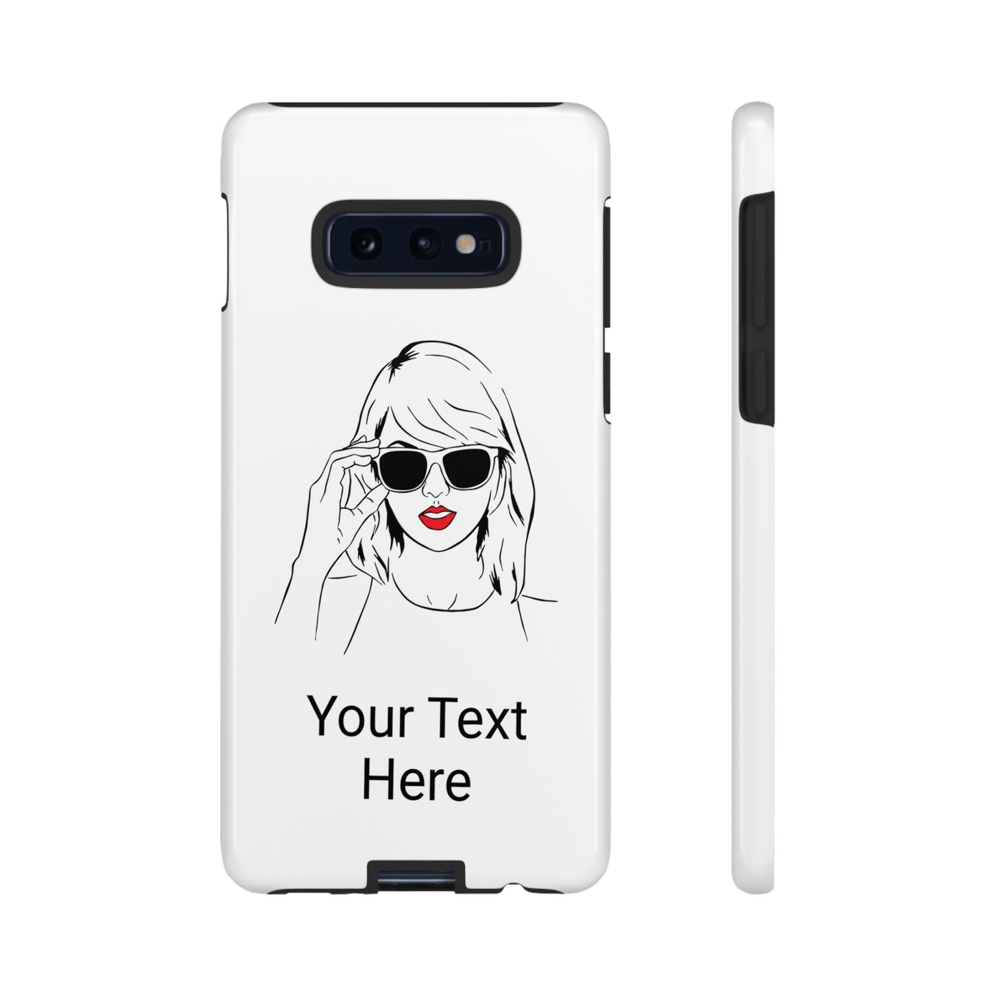 TAYLOR with RED LIPS - OLDER Model Phone Cases (CAN PERSONALIZE) - Tammy & Friends Travel