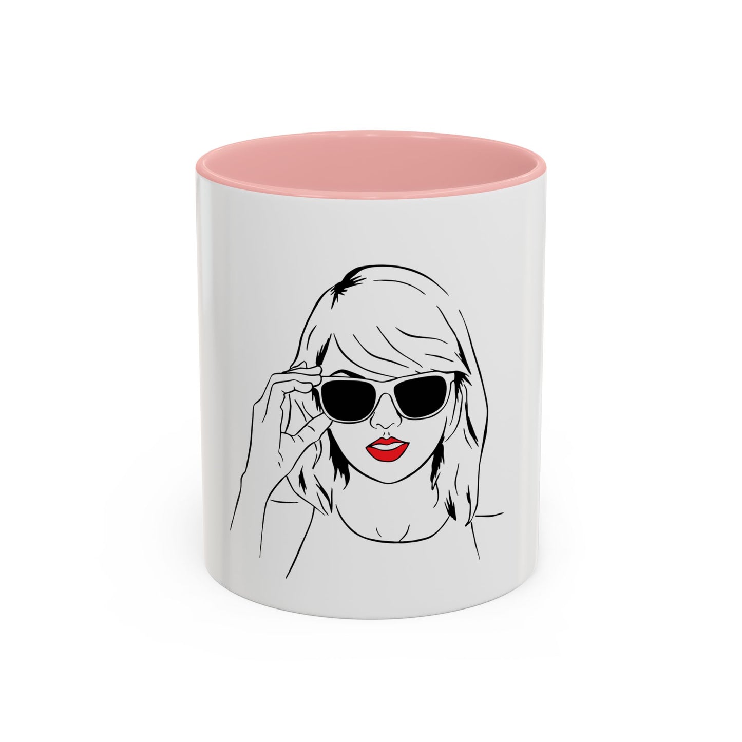TAYLOR with Red Lips - Mug 11oz & 15oz with Vibrant Colors (NOT PERSONALIZED) - Tammy & Friends Travel