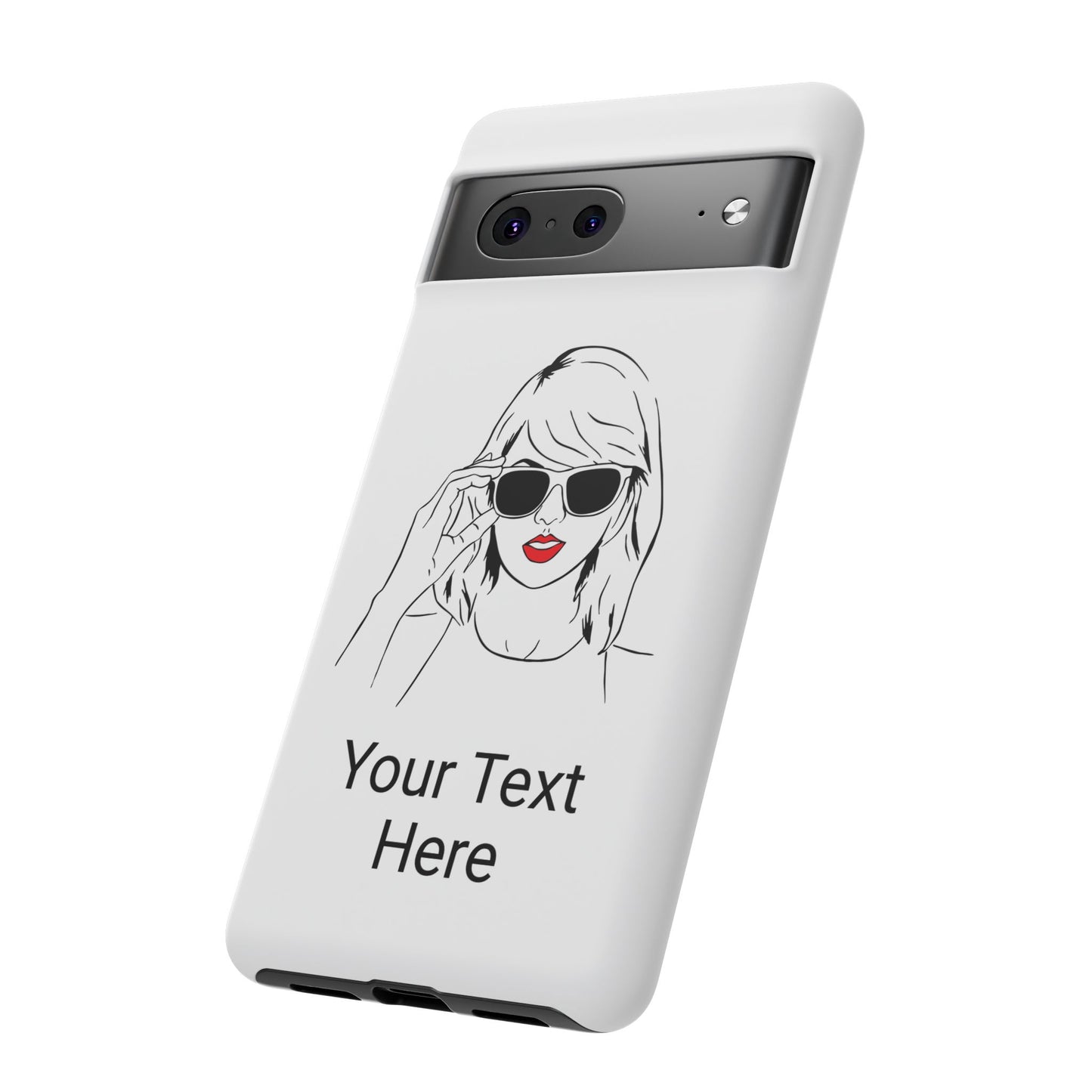 TAYLOR with RED LIPS - OLDER Model Phone Cases (CAN PERSONALIZE) - Tammy & Friends Travel