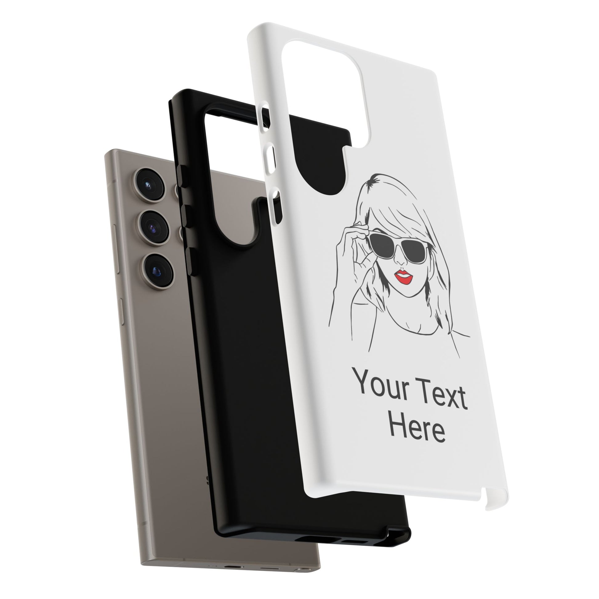 TAYLOR with RED LIPS - OLDER Model Phone Cases (CAN PERSONALIZE) - Tammy & Friends Travel
