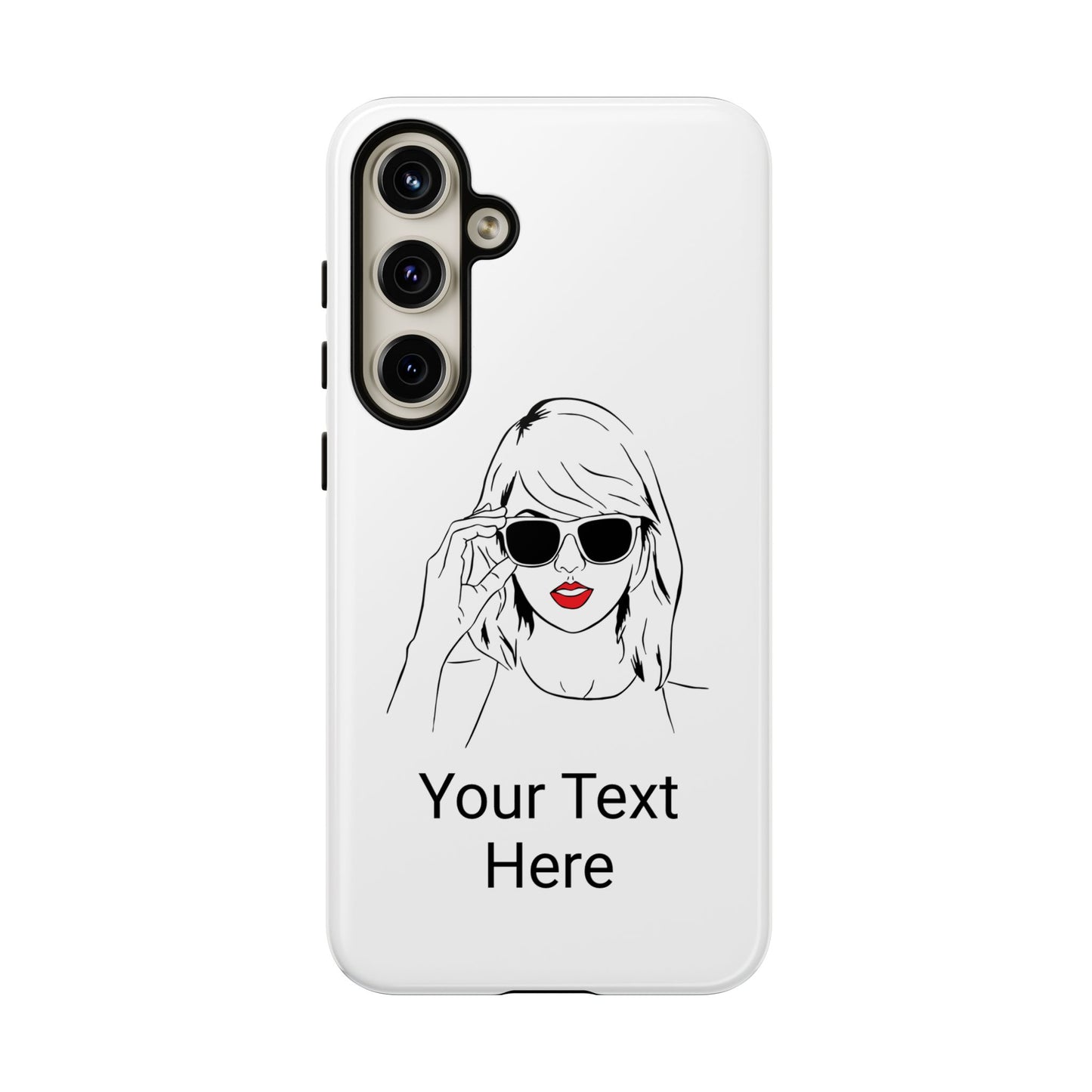 TAYLOR with RED LIPS - NEWER Phone Cases (CAN PERSONALIZE) - Tammy & Friends Travel
