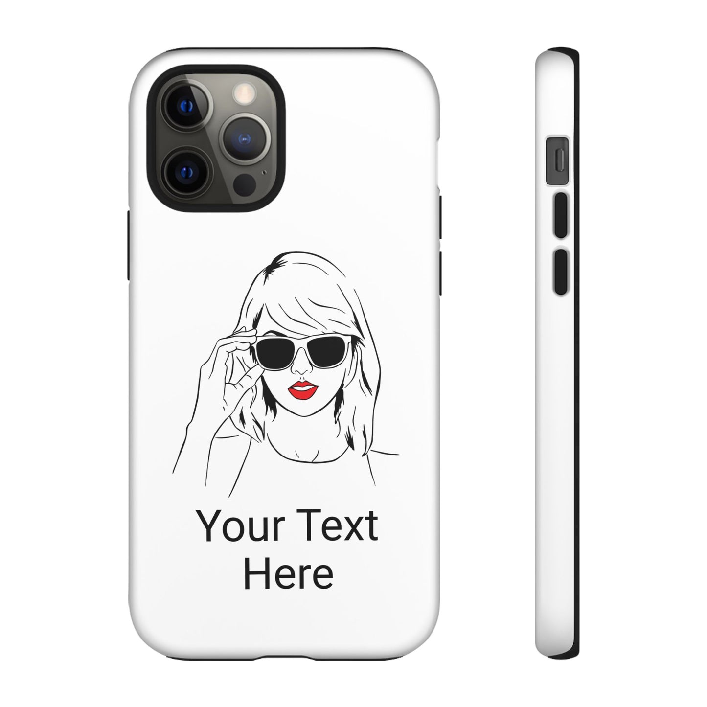 TAYLOR with RED LIPS - NEWER Phone Cases (CAN PERSONALIZE) - Tammy & Friends Travel
