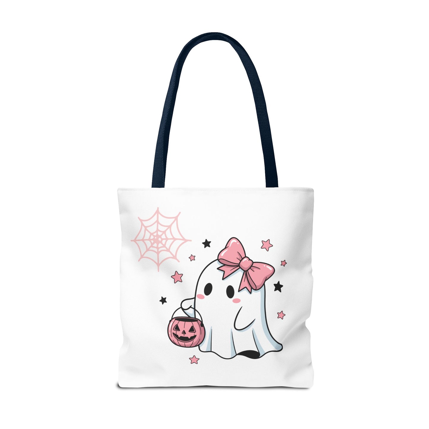 HALLOWEEN GHOST with BOOK - Tote Bag. (CAN PERSONALIZE) - Tammy & Friends Travel