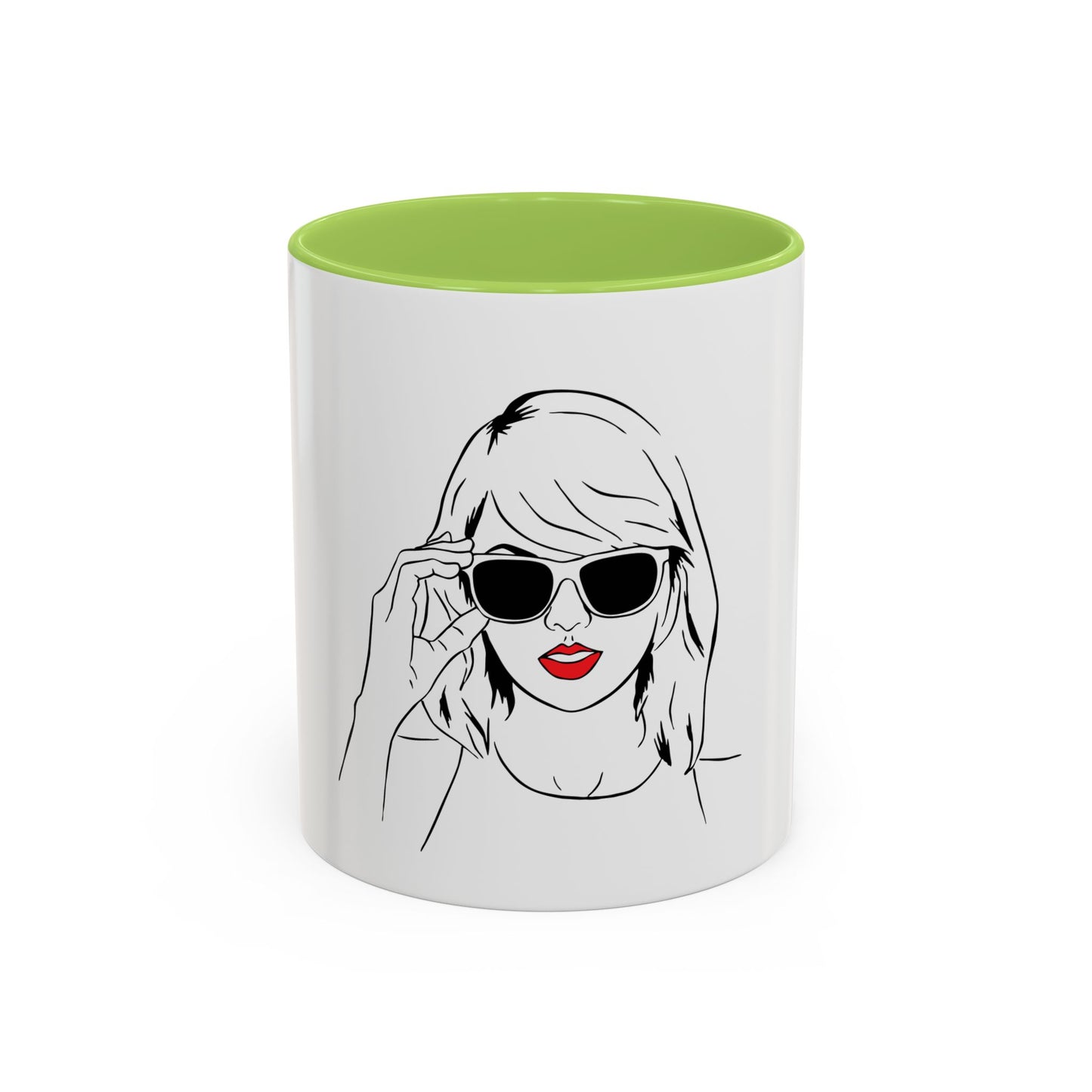 TAYLOR with Red Lips - Mug 11oz & 15oz with Vibrant Colors (NOT PERSONALIZED) - Tammy & Friends Travel