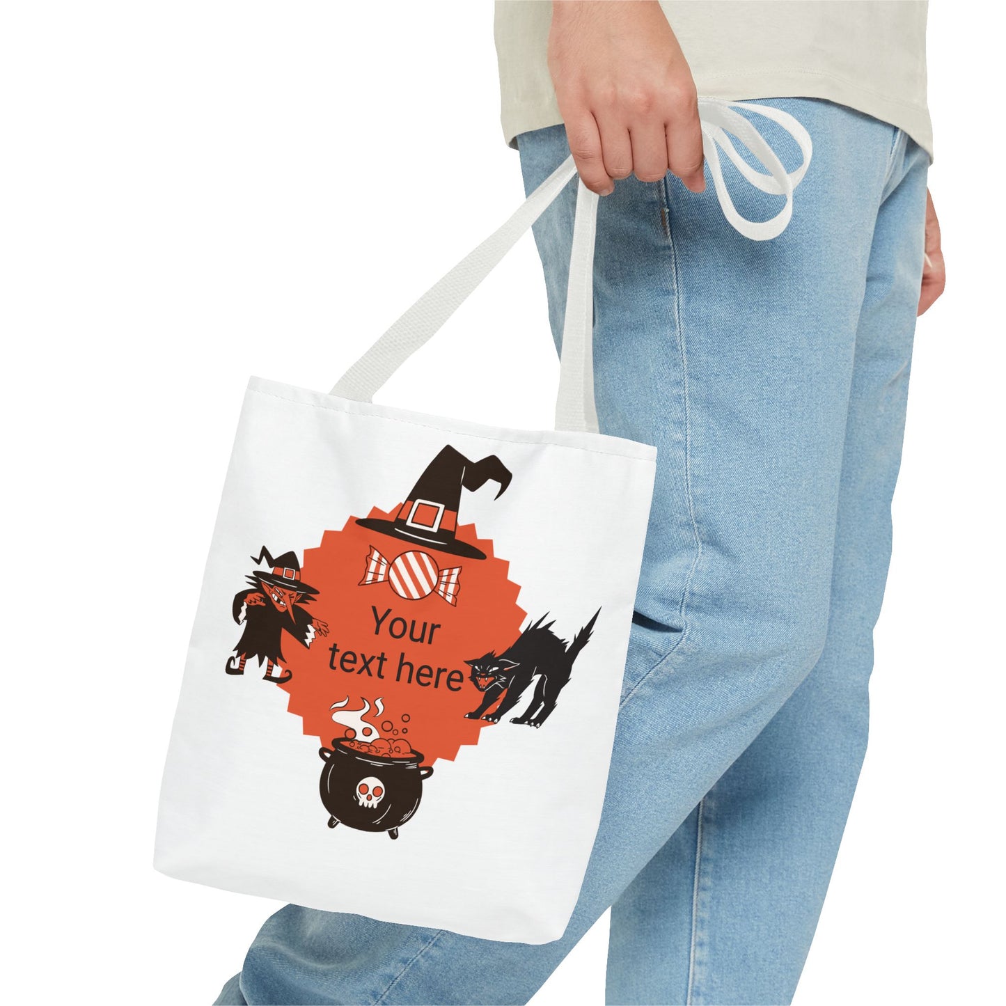 HALLOWEEN TRICK OR TREAT - Tote Bag. (CAN PERSONALIZE) - Tammy & Friends Travel