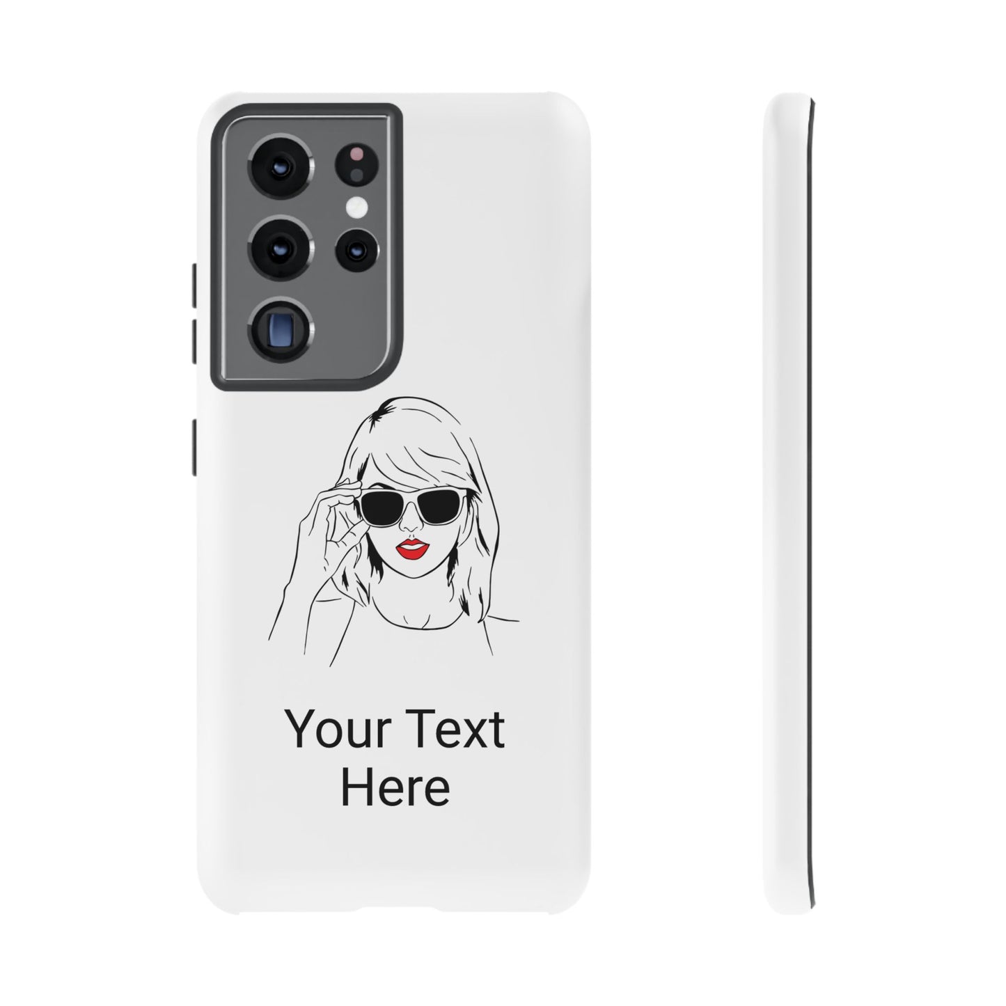 TAYLOR with RED LIPS - OLDER Model Phone Cases (CAN PERSONALIZE) - Tammy & Friends Travel