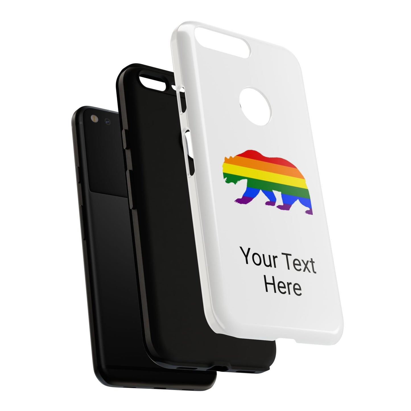 PRIDE BEAR Personalized Older Model Phone Cases - Tammy & Friends Travel