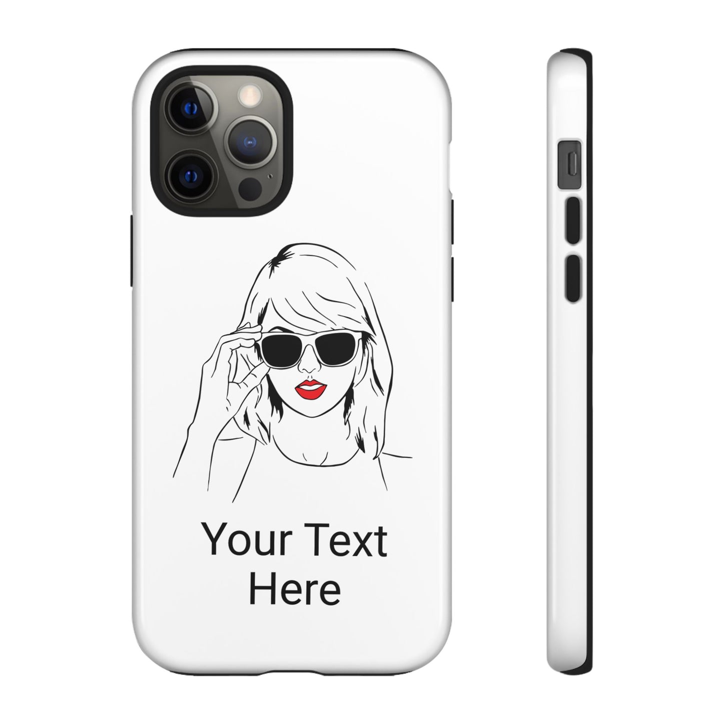 TAYLOR with RED LIPS - OLDER Model Phone Cases (CAN PERSONALIZE) - Tammy & Friends Travel