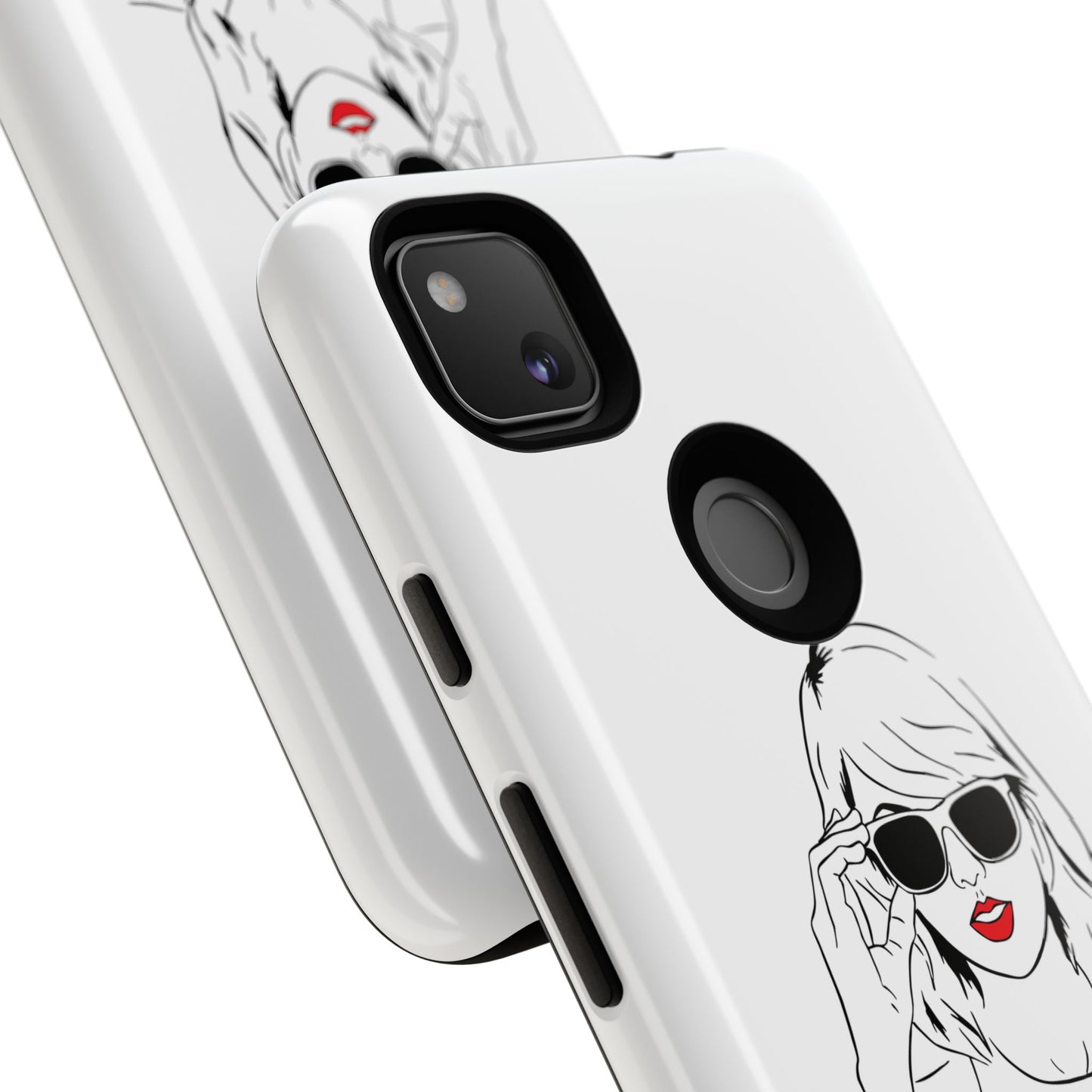 TAYLOR with RED LIPS - OLDER Model Phone Cases (CAN PERSONALIZE) - Tammy & Friends Travel