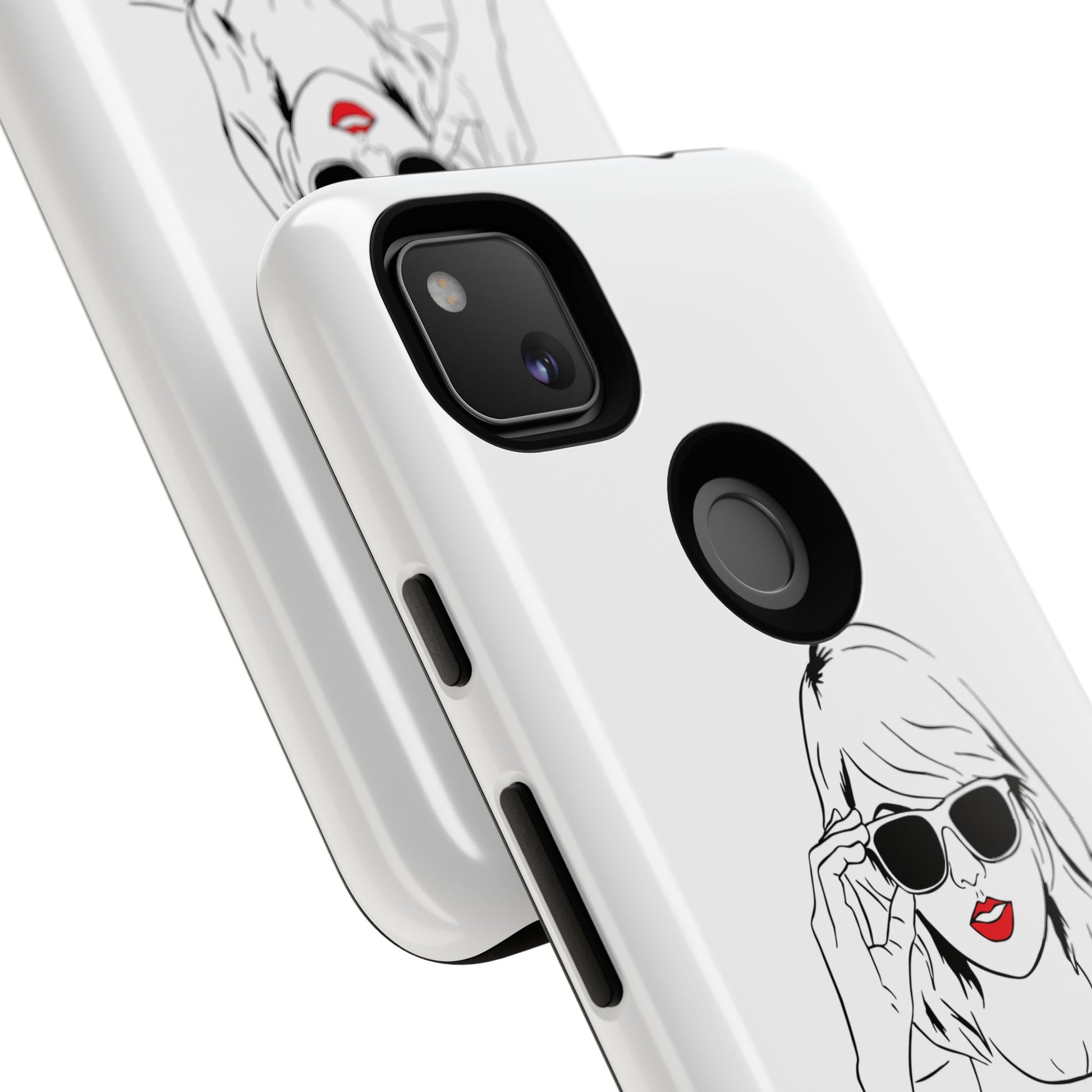 TAYLOR with RED LIPS - OLDER Model Phone Cases (CAN PERSONALIZE) - Tammy & Friends Travel
