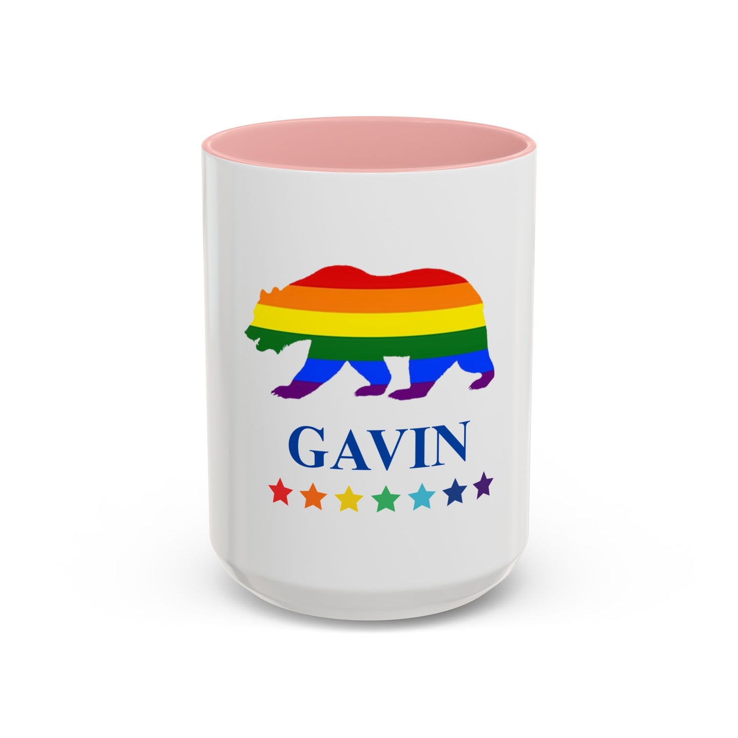 GAVIN PRIDE BEAR Mug 11oz & 15oz with Vibrant Colors (NO PERSONALIZATION) - Tammy & Friends Travel
