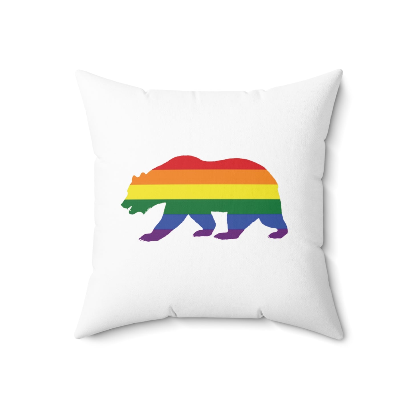 PRIDE BEAR - Throw Pillow (CAN PERSONALIZE) - Tammy & Friends Travel