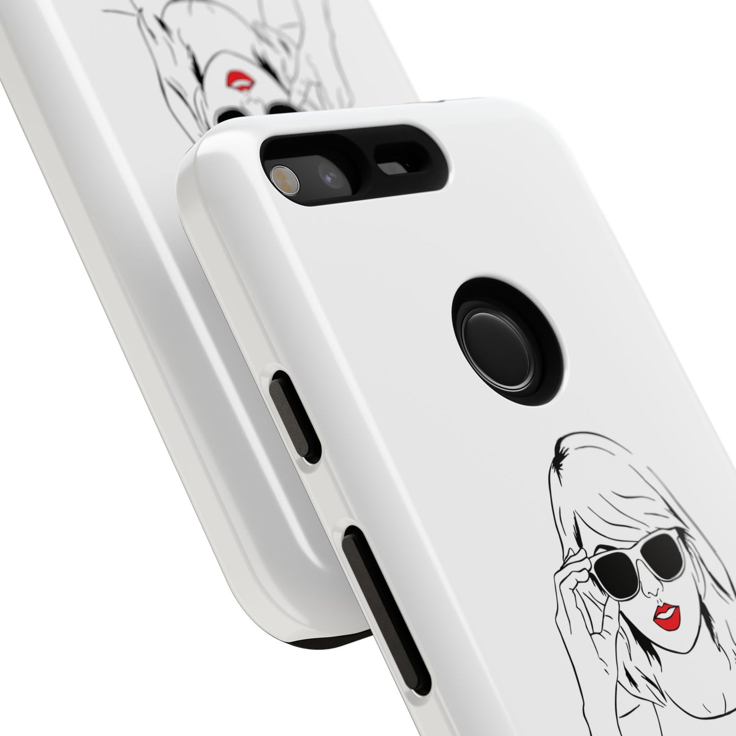 TAYLOR with RED LIPS - OLDER Model Phone Cases (CAN PERSONALIZE) - Tammy & Friends Travel