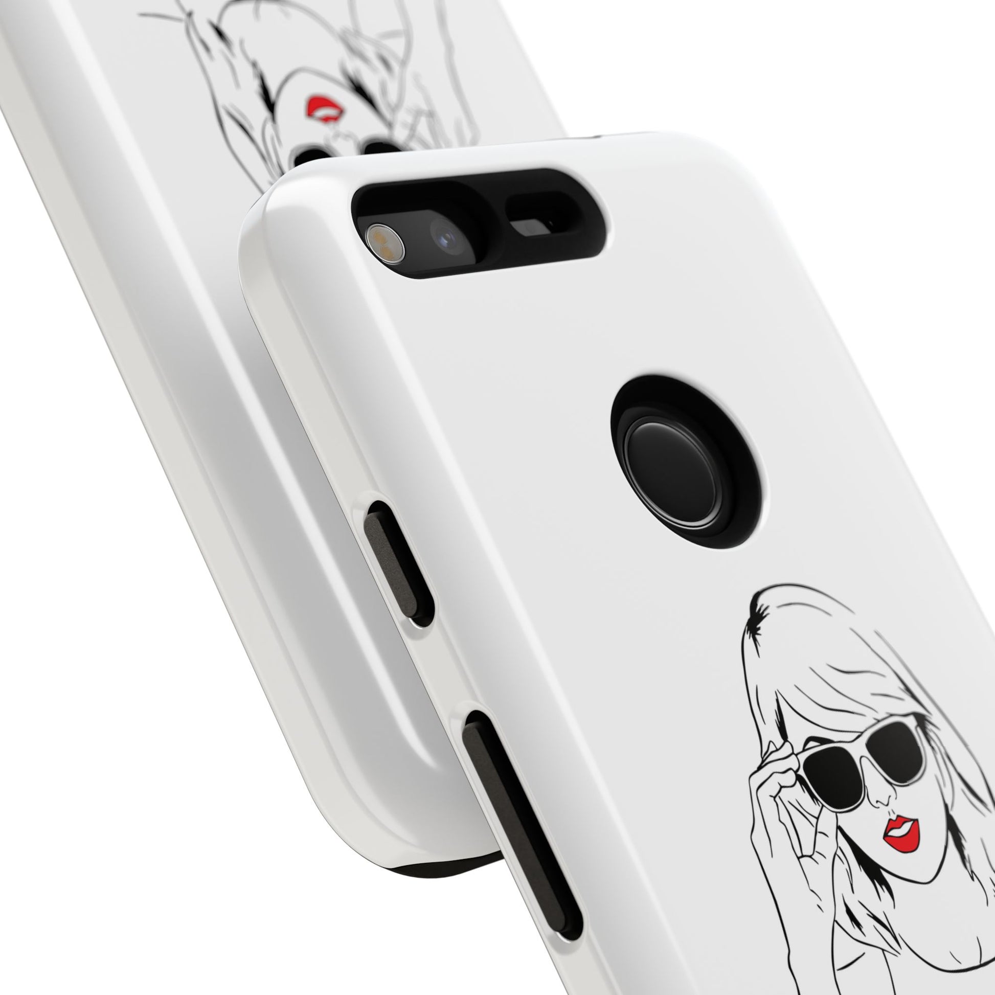 TAYLOR with RED LIPS - OLDER Model Phone Cases (CAN PERSONALIZE) - Tammy & Friends Travel