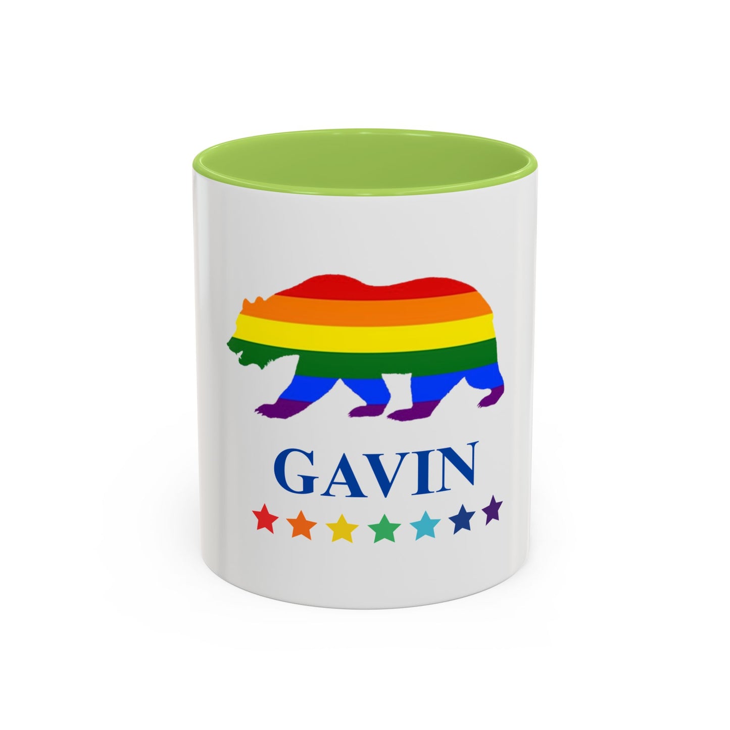 GAVIN PRIDE BEAR Mug 11oz & 15oz with Vibrant Colors (NO PERSONALIZATION) - Tammy & Friends Travel