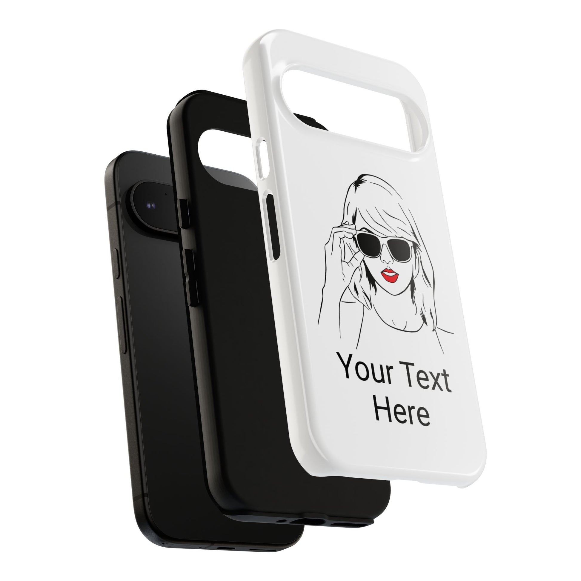 TAYLOR with RED LIPS - NEWER Phone Cases (CAN PERSONALIZE) - Tammy & Friends Travel