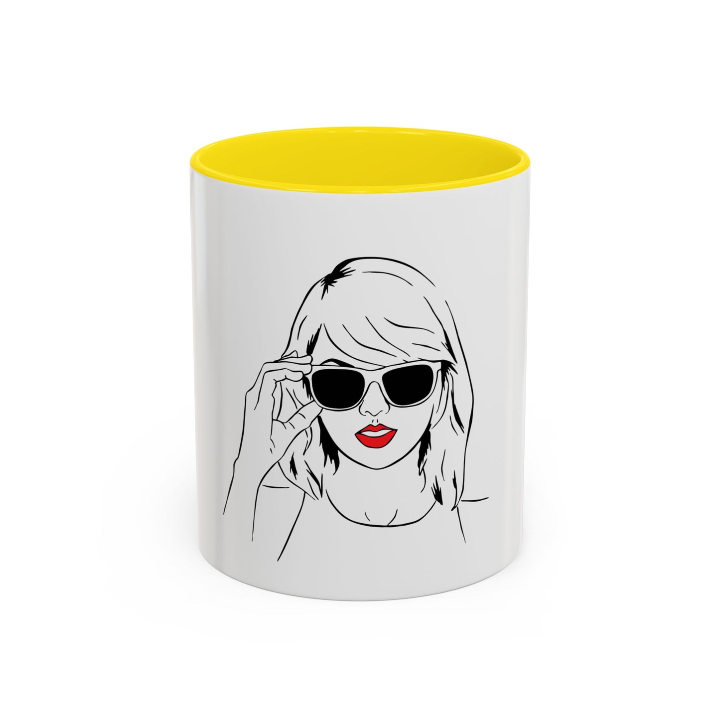 TAYLOR with Red Lips - Mug 11oz & 15oz with Vibrant Colors (NOT PERSONALIZED) - Tammy & Friends Travel