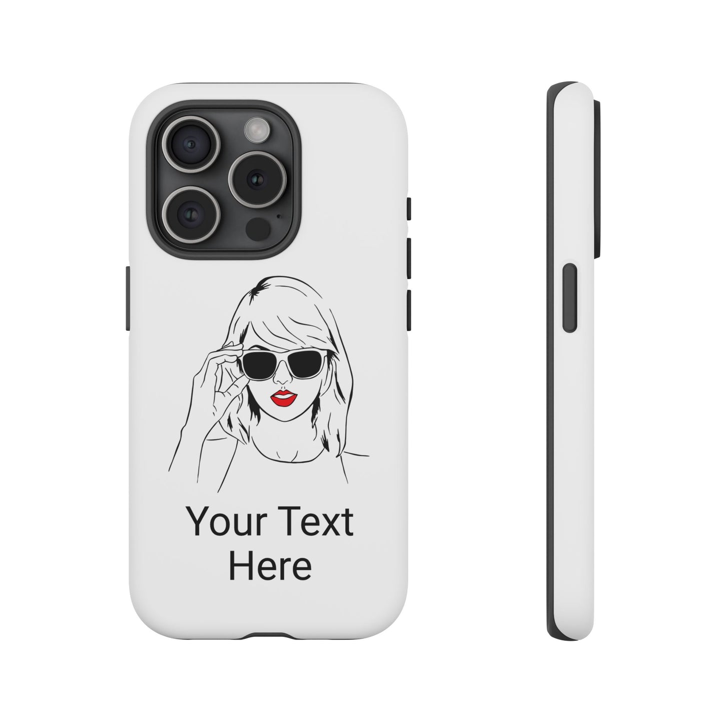 TAYLOR with RED LIPS - NEWER Phone Cases (CAN PERSONALIZE) - Tammy & Friends Travel