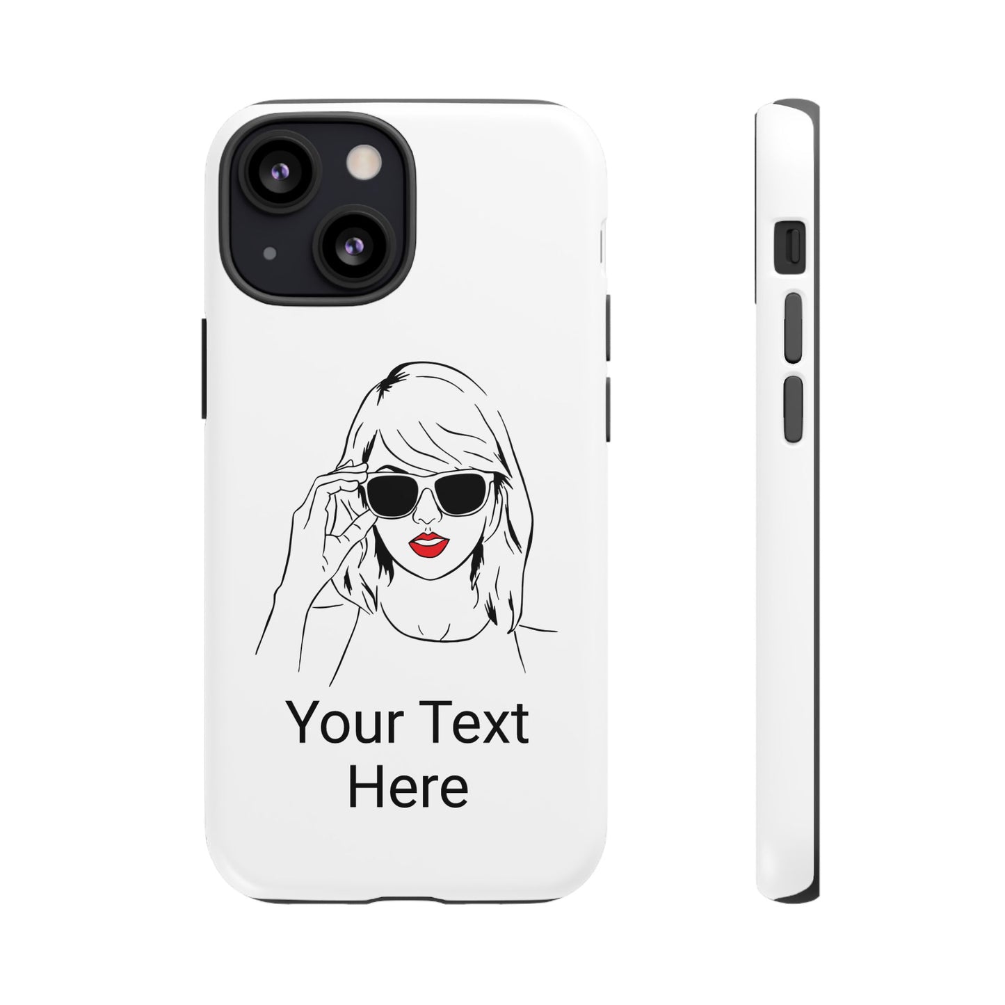 TAYLOR with RED LIPS - NEWER Phone Cases (CAN PERSONALIZE) - Tammy & Friends Travel