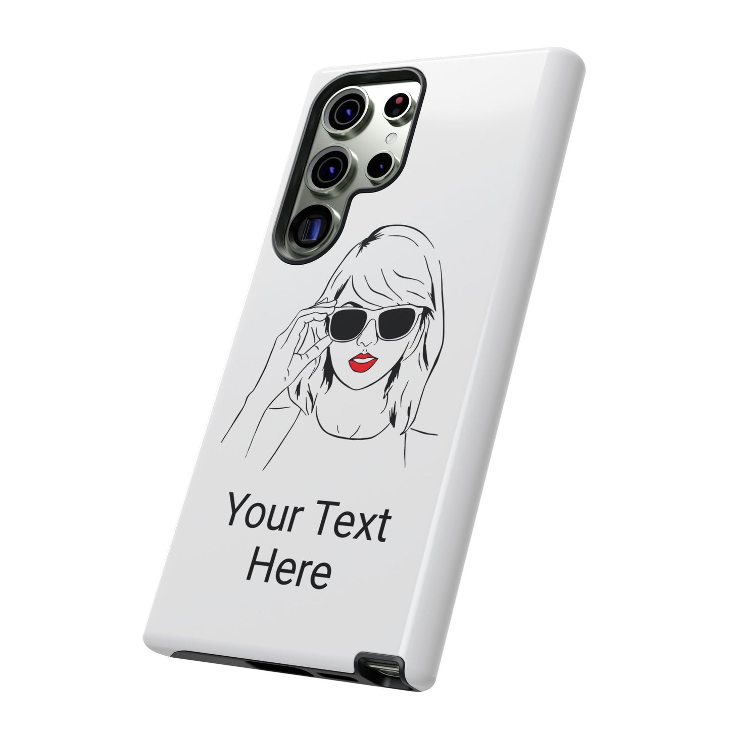TAYLOR with RED LIPS - OLDER Model Phone Cases (CAN PERSONALIZE) - Tammy & Friends Travel