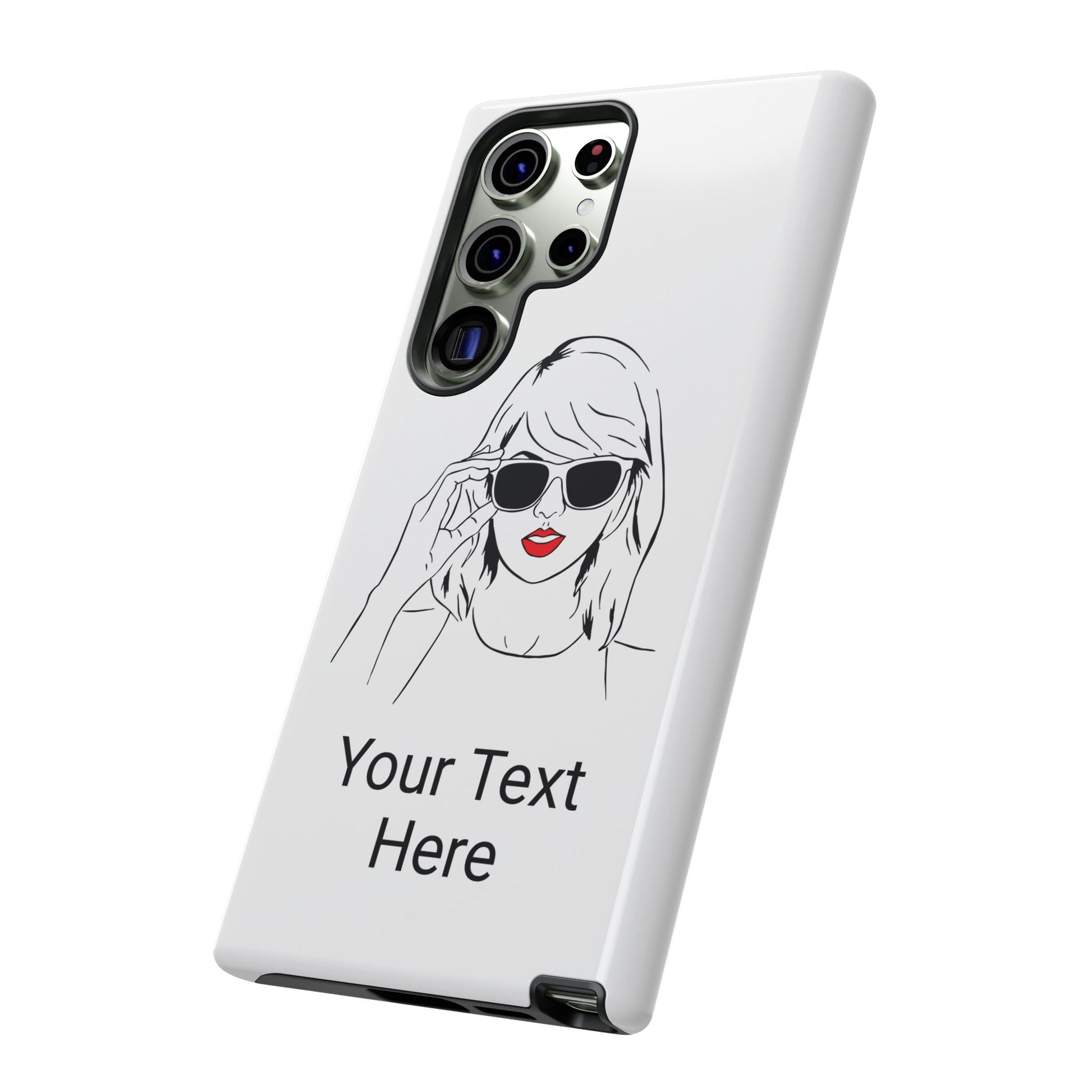 TAYLOR with RED LIPS - OLDER Model Phone Cases (CAN PERSONALIZE) - Tammy & Friends Travel