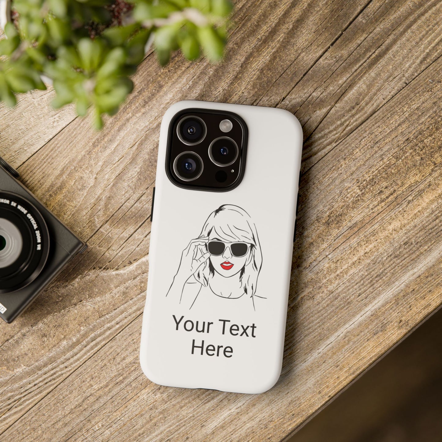 TAYLOR with RED LIPS - NEWER Phone Cases (CAN PERSONALIZE) - Tammy & Friends Travel