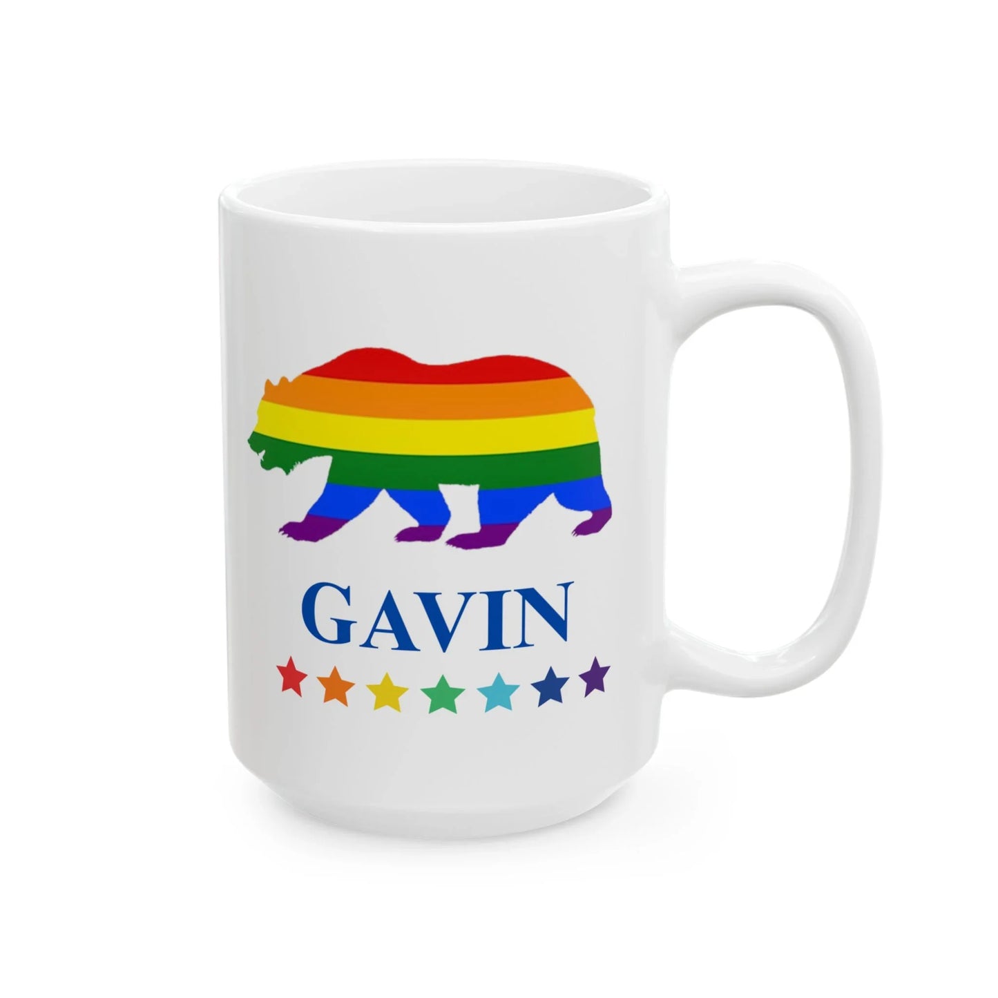 Gavin Bear Pride Mug 11oz & 15oz (NOT PERSONALIZED) - Tammy & Friends Travel
