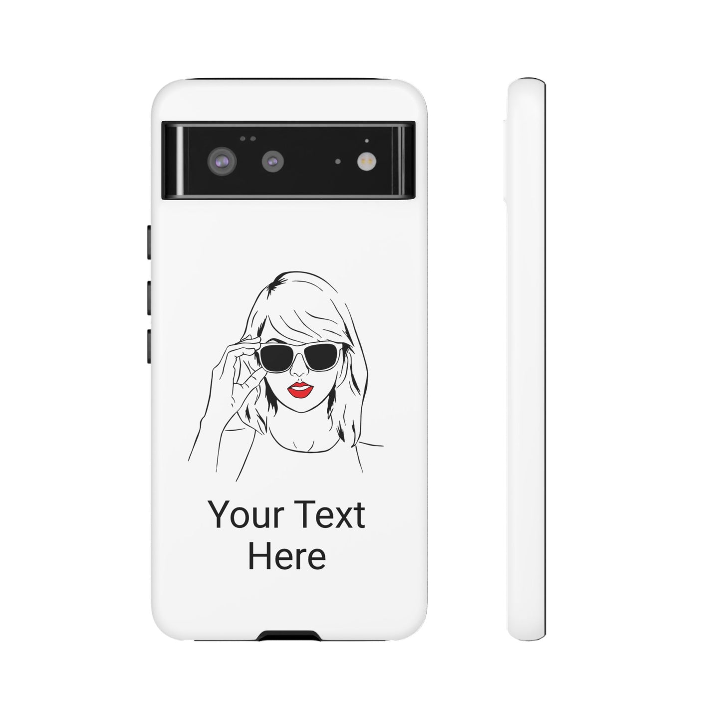 TAYLOR with RED LIPS - NEWER Phone Cases (CAN PERSONALIZE) - Tammy & Friends Travel