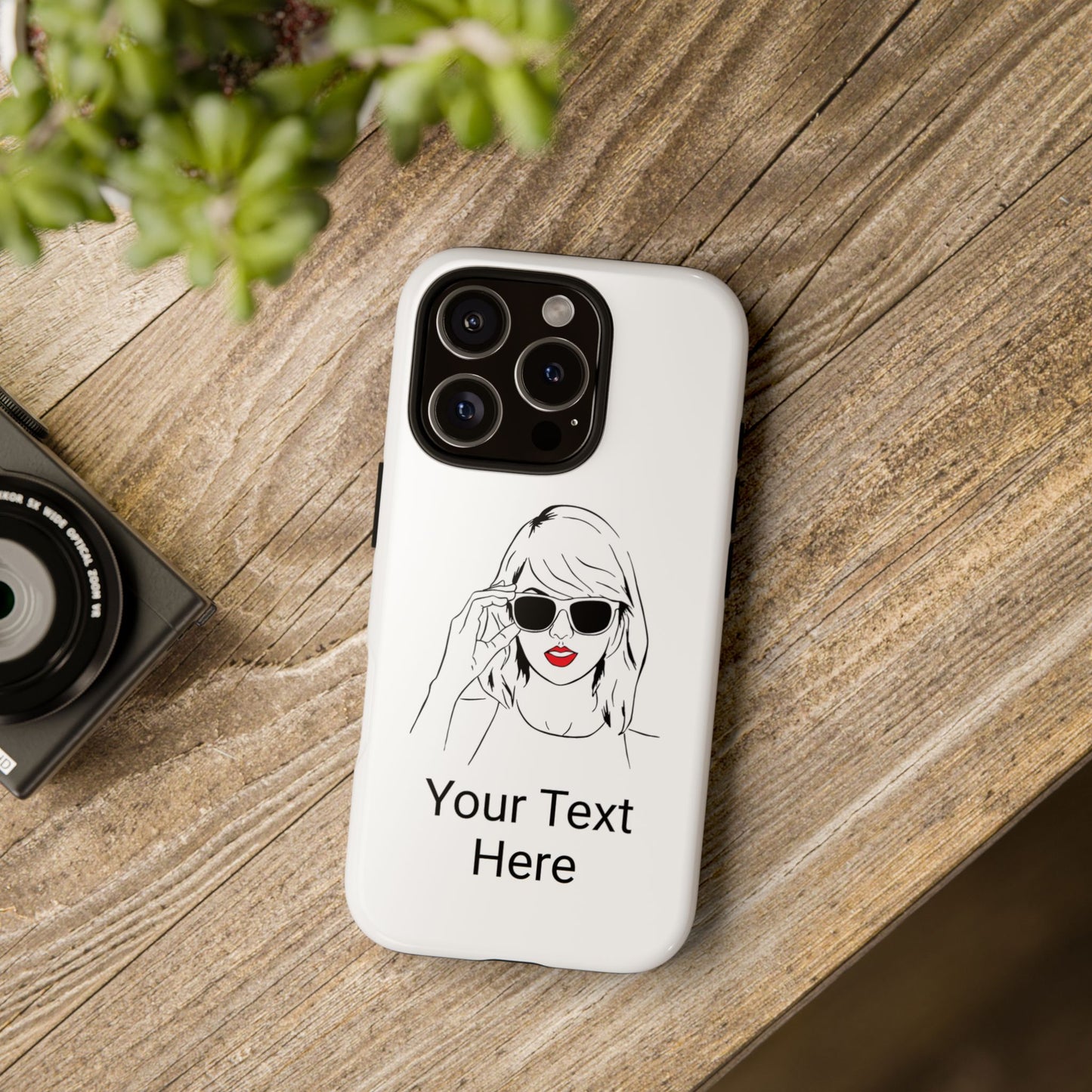 TAYLOR with RED LIPS - NEWER Phone Cases (CAN PERSONALIZE) - Tammy & Friends Travel