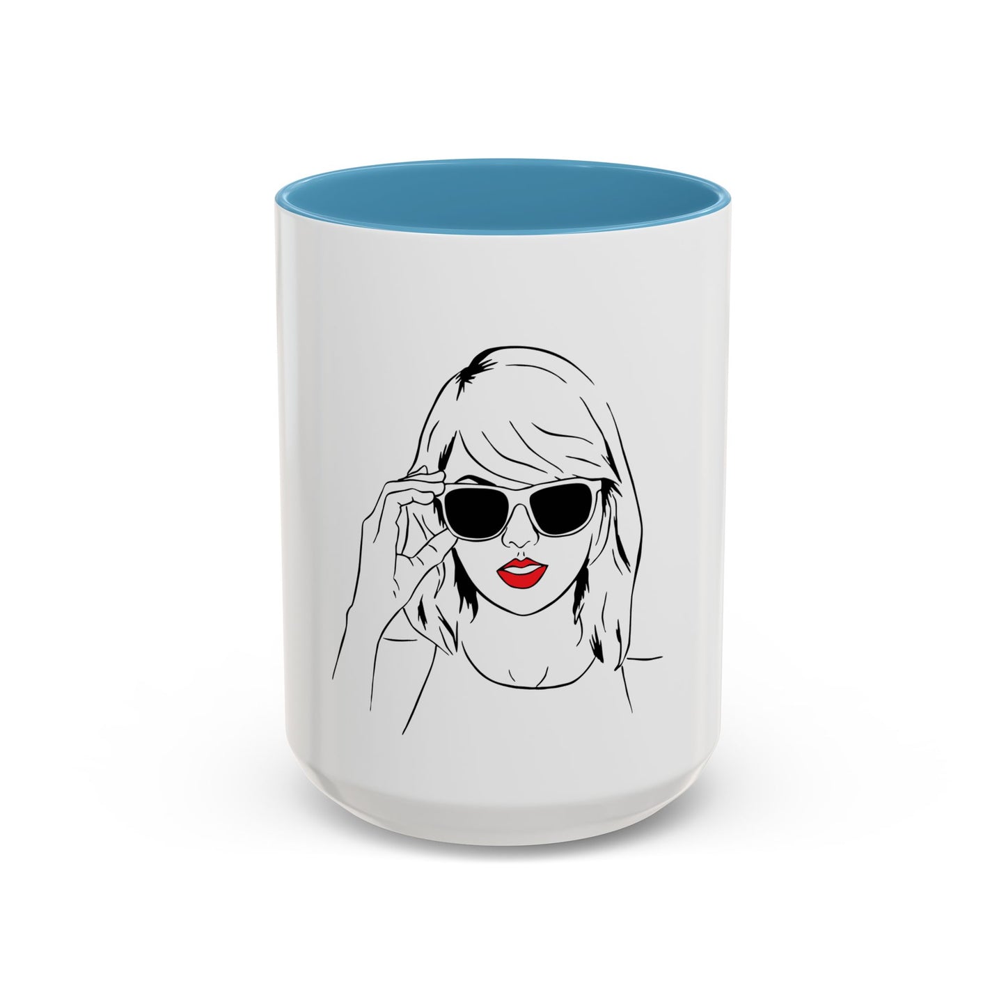 TAYLOR with Red Lips - Mug 11oz & 15oz with Vibrant Colors (NOT PERSONALIZED) - Tammy & Friends Travel