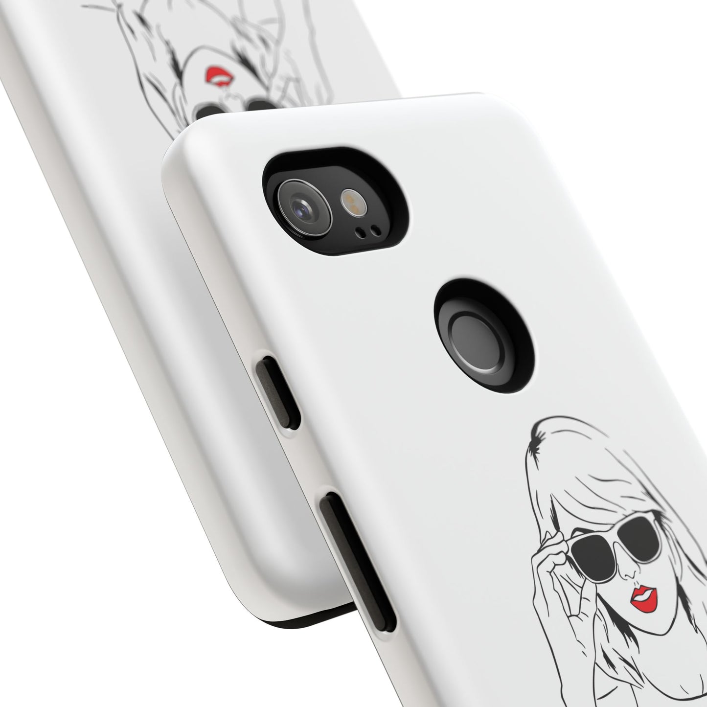 TAYLOR with RED LIPS - OLDER Model Phone Cases (CAN PERSONALIZE) - Tammy & Friends Travel