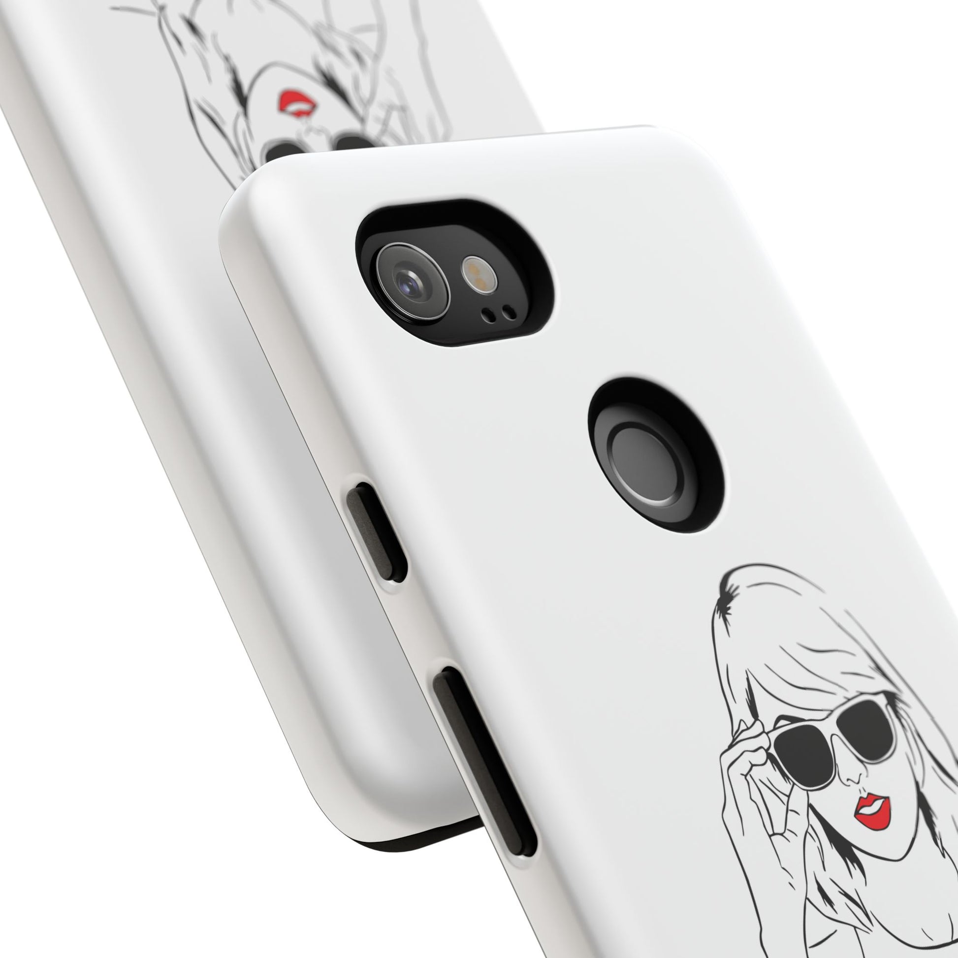 TAYLOR with RED LIPS - OLDER Model Phone Cases (CAN PERSONALIZE) - Tammy & Friends Travel