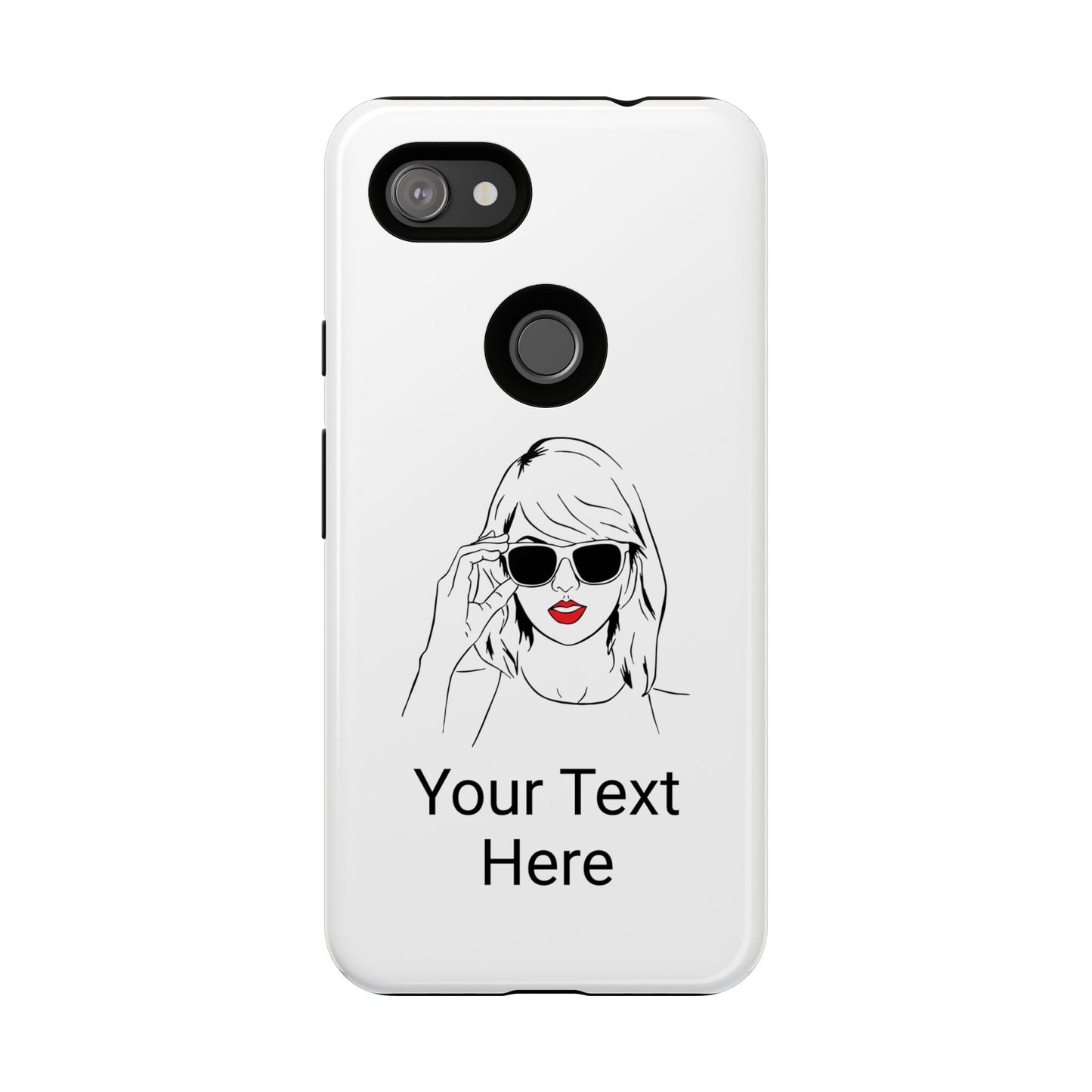 TAYLOR with RED LIPS - OLDER Model Phone Cases (CAN PERSONALIZE) - Tammy & Friends Travel